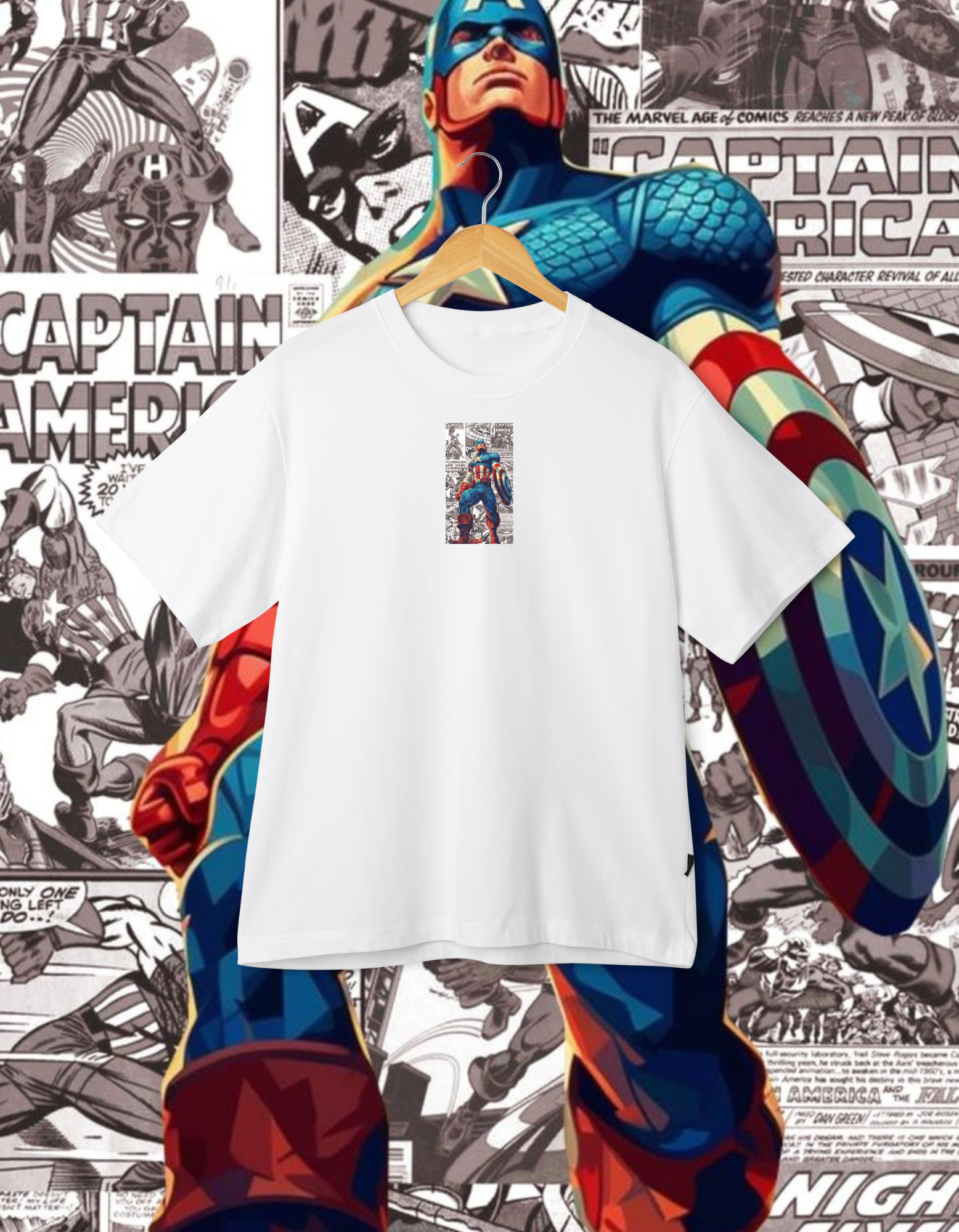 Vintage Captain America Comic T-Shirt