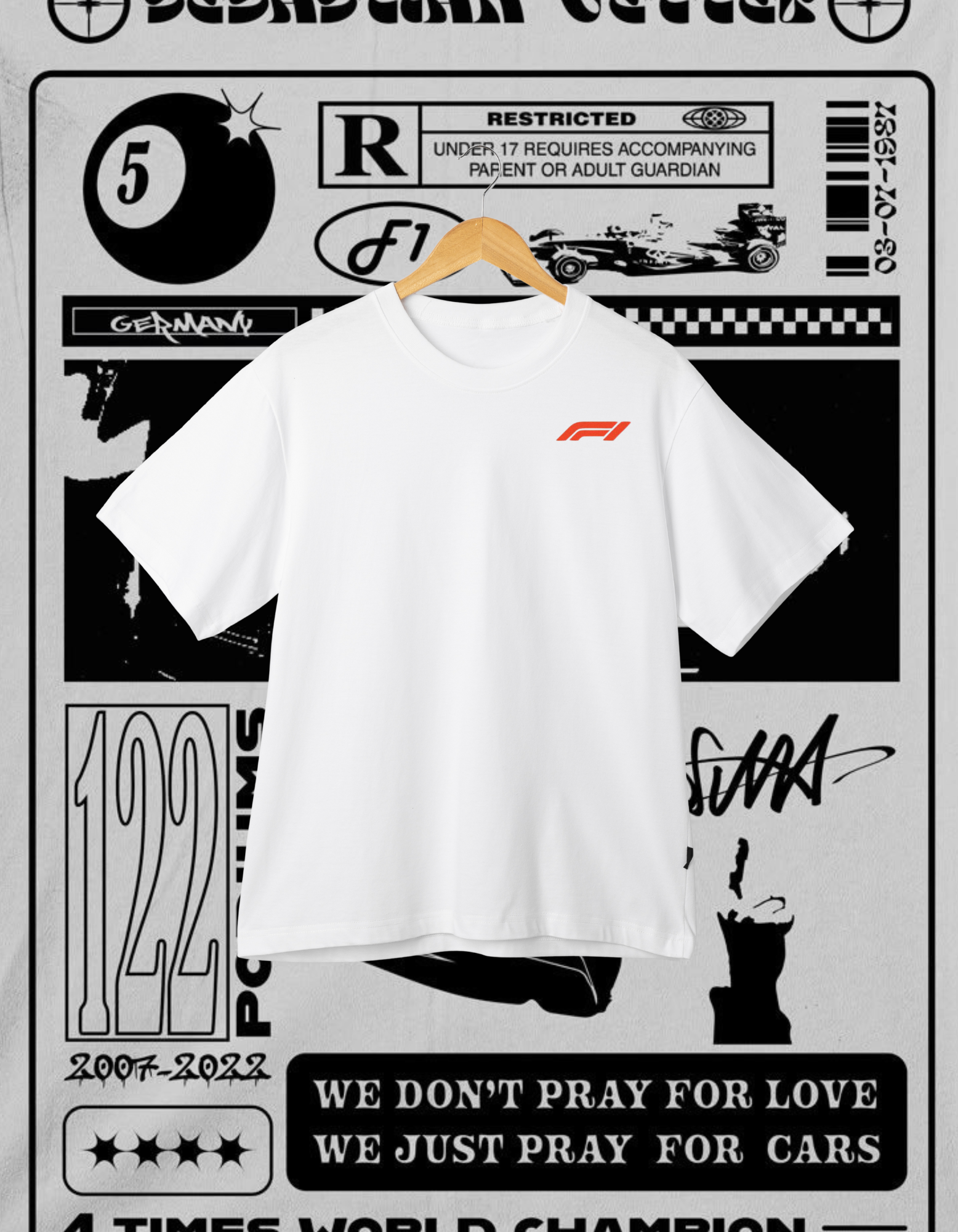 Sebastian Vettel F1 Legend Tribute T-Shirt - 4x World Champion