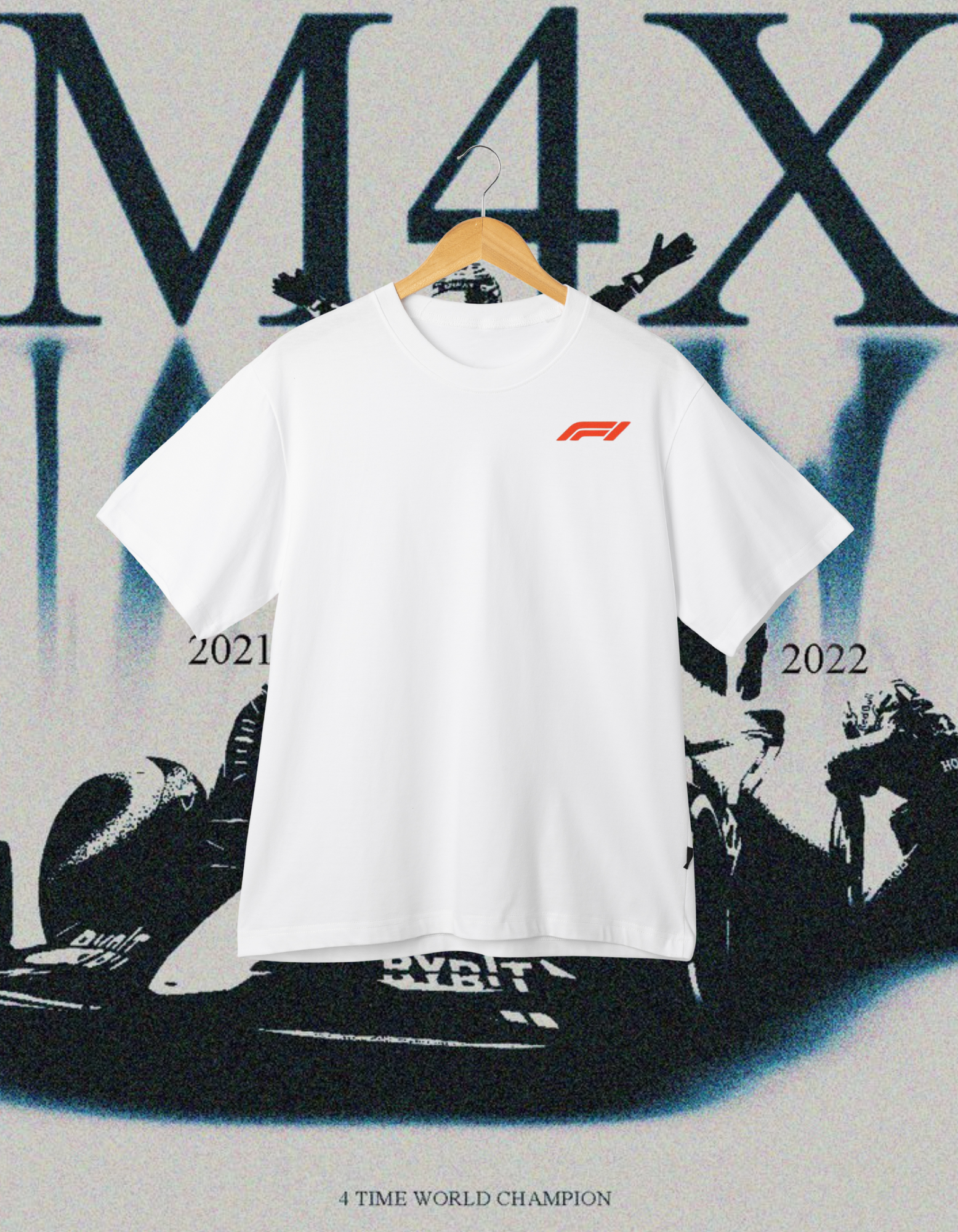 Max Verstappen 4x World Champion Oversized T-Shirt