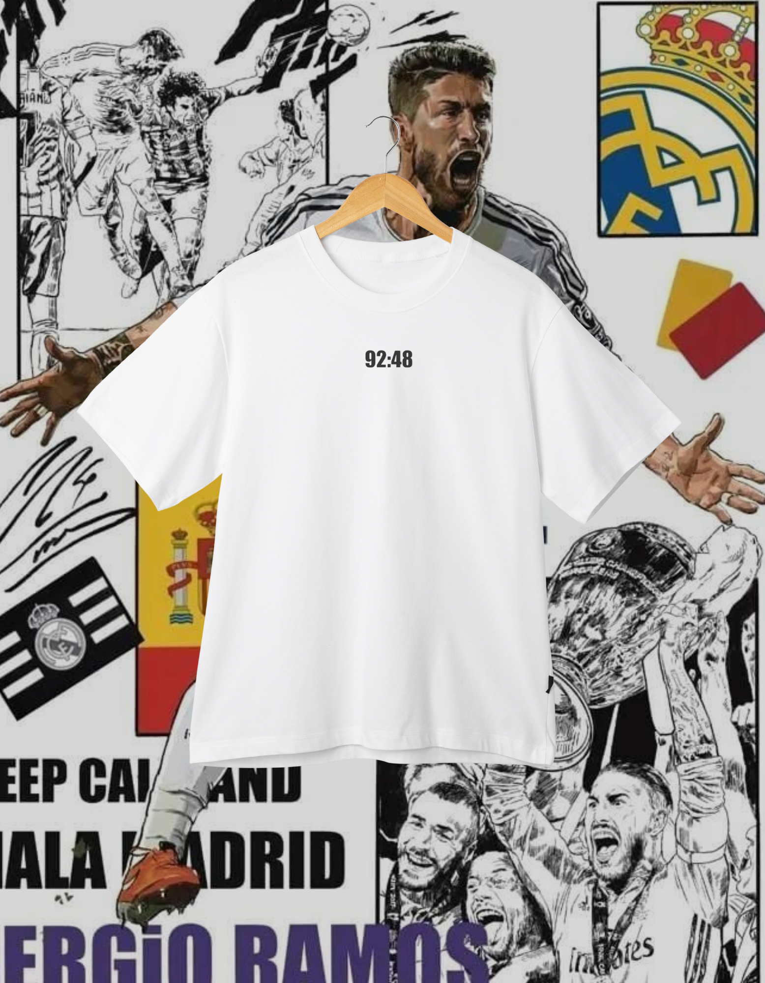 Sergio Ramos 92:48 Real Madrid Fan T-Shirt