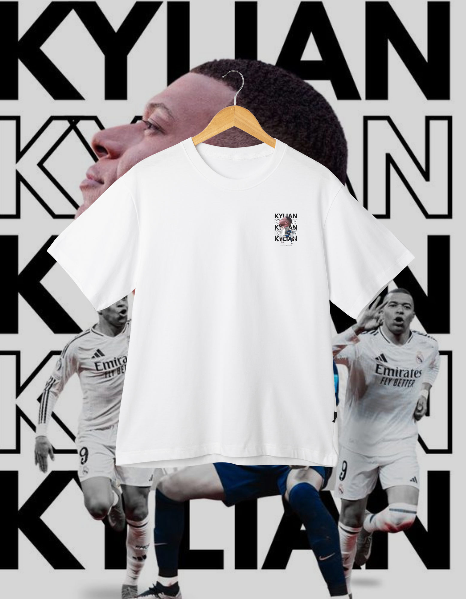 Kylian Mbappé PSG & Real Madrid Fan T-Shirt