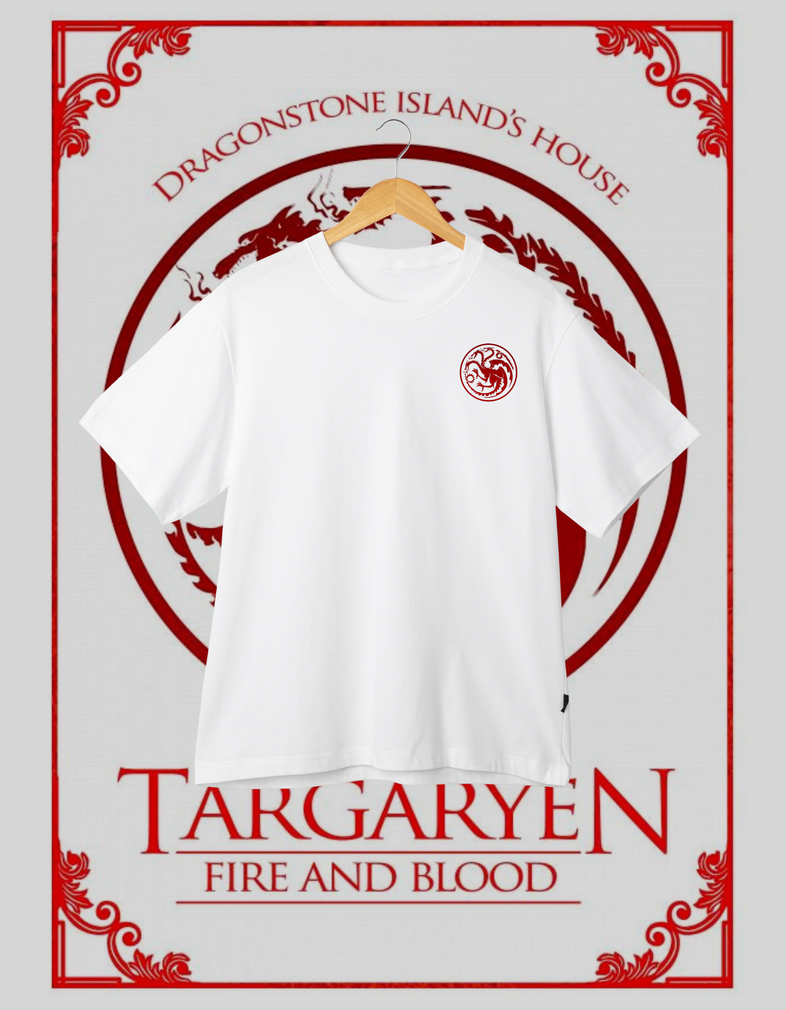 House Targaryen "Fire and Blood" Dragonstone T-Shirt