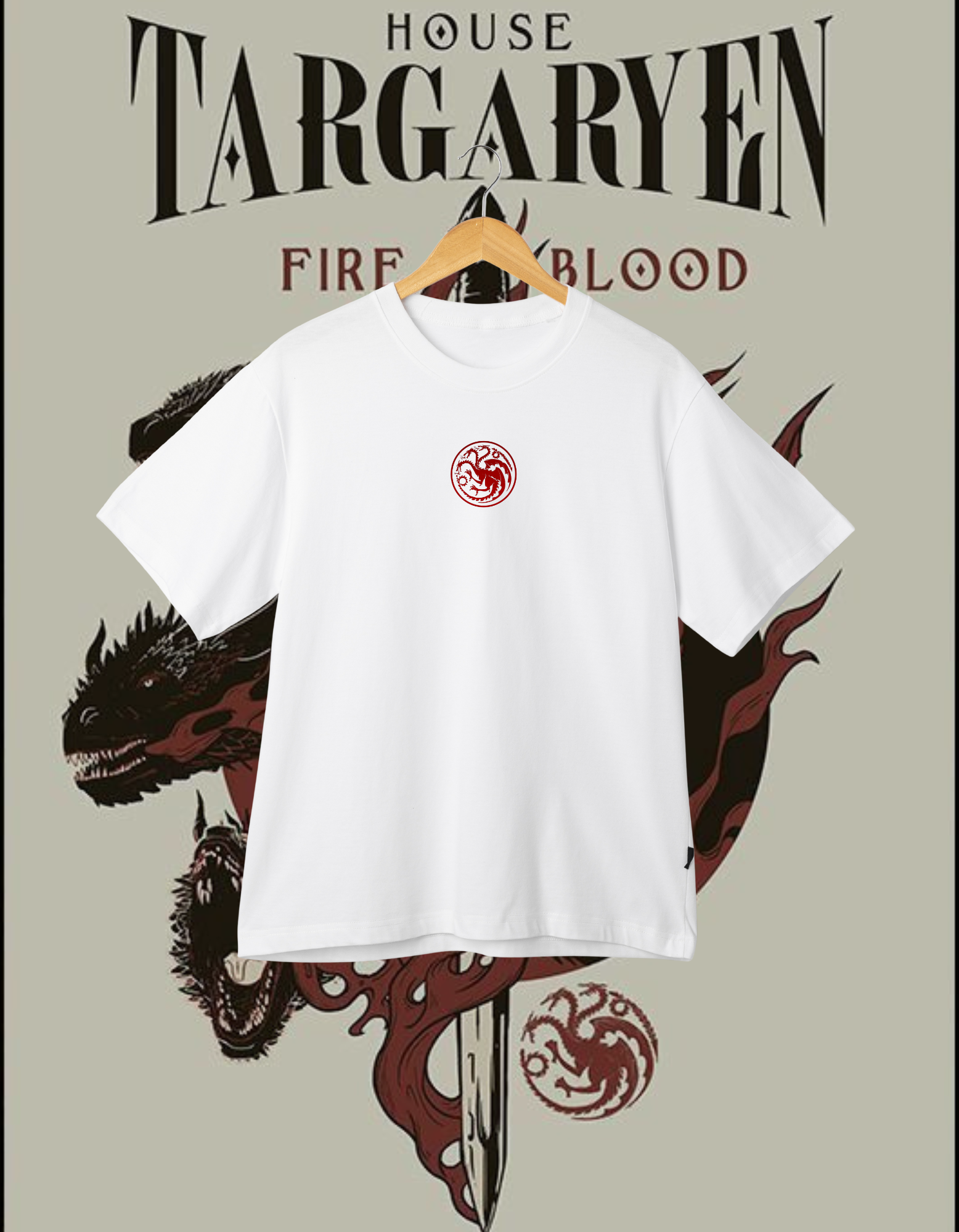 House Targaryen Fire and Blood Dragon T-Shirt