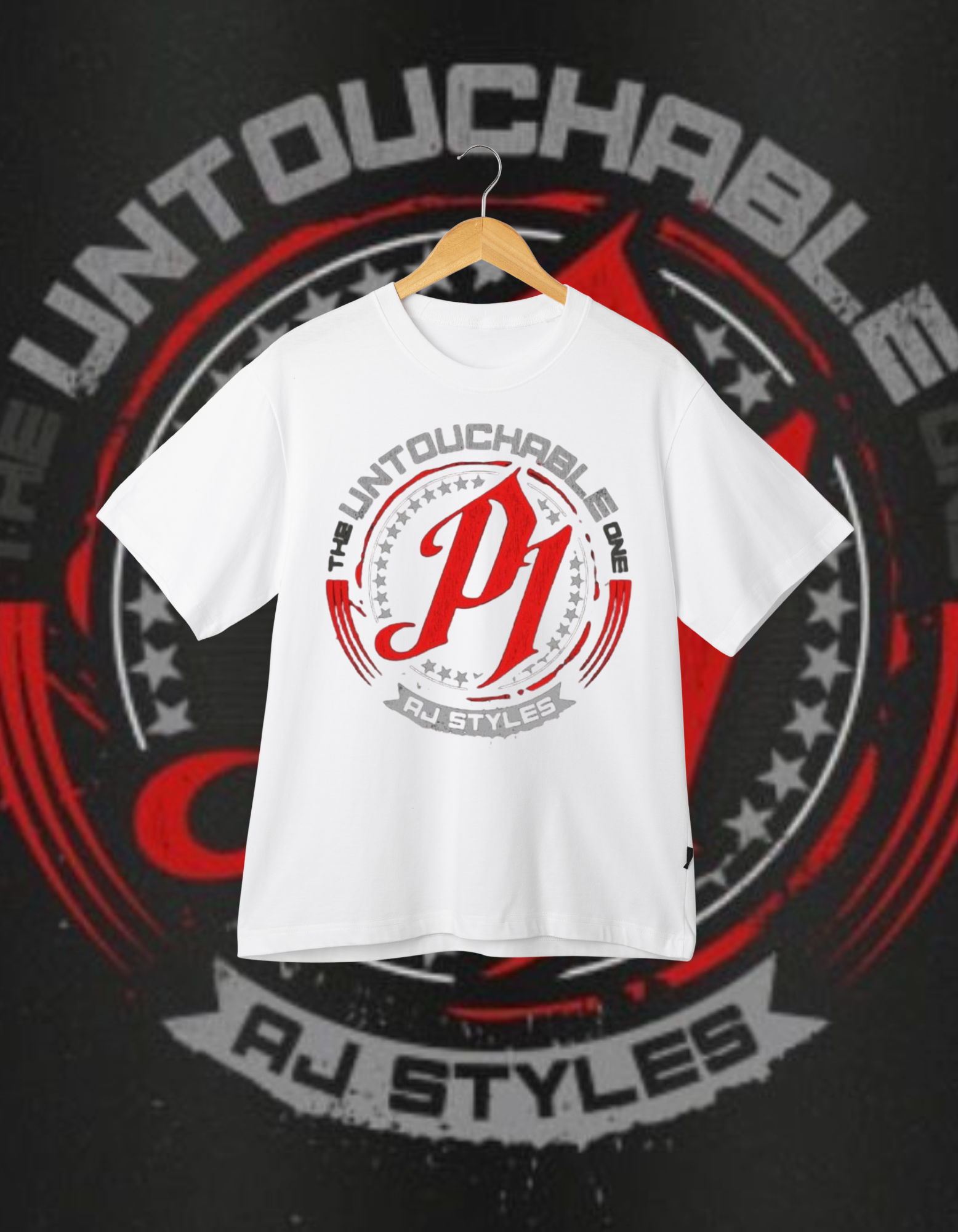 AJ Styles "The Untouchable One" Phenomenal One Logo Pro Wrestling T-Shirt
