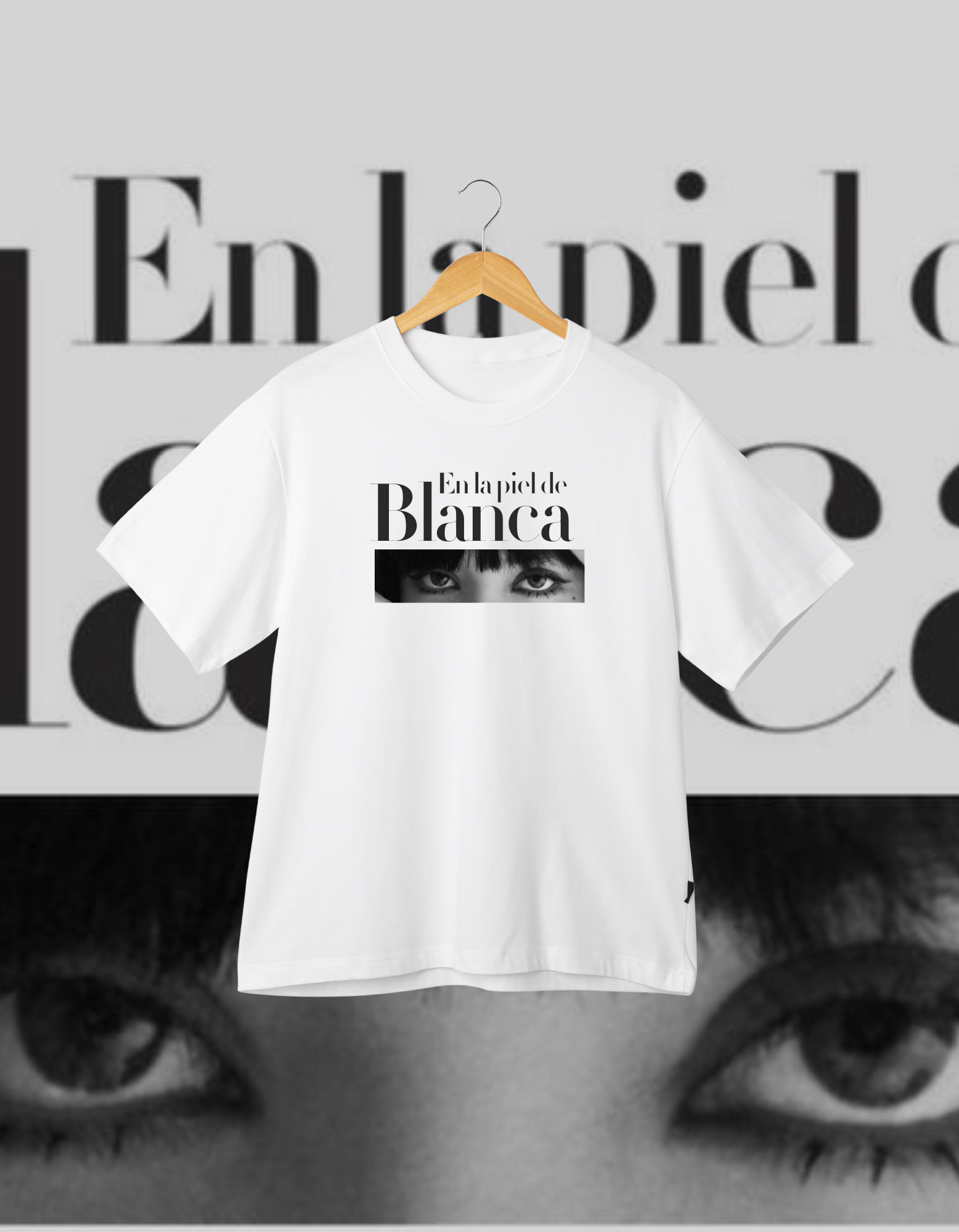 En la piel de Blanca Eyes Graphic T-Shirt Spanish Series Merch