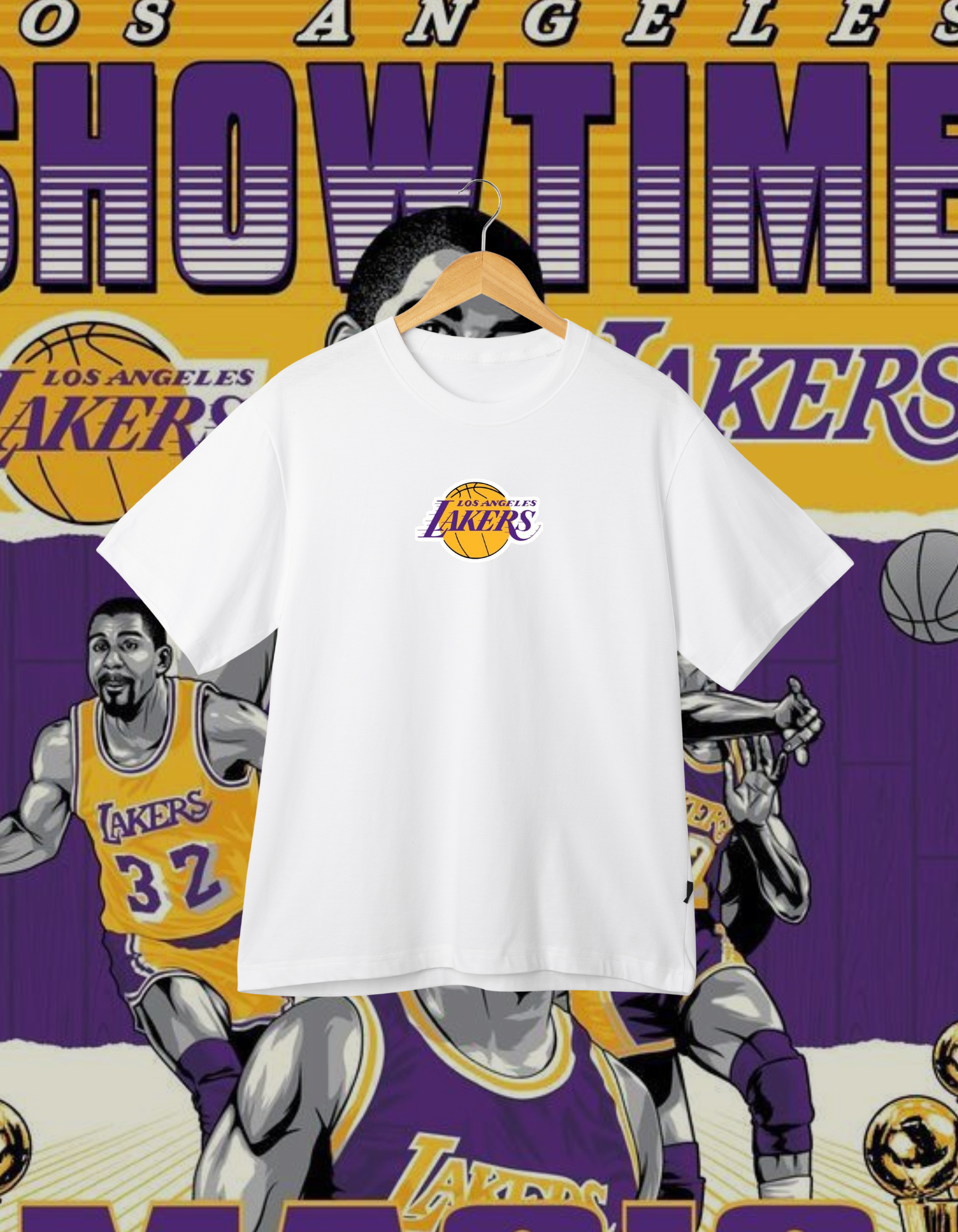 Magic Johnson "Showtime" Drop Shoulder T-Shirt