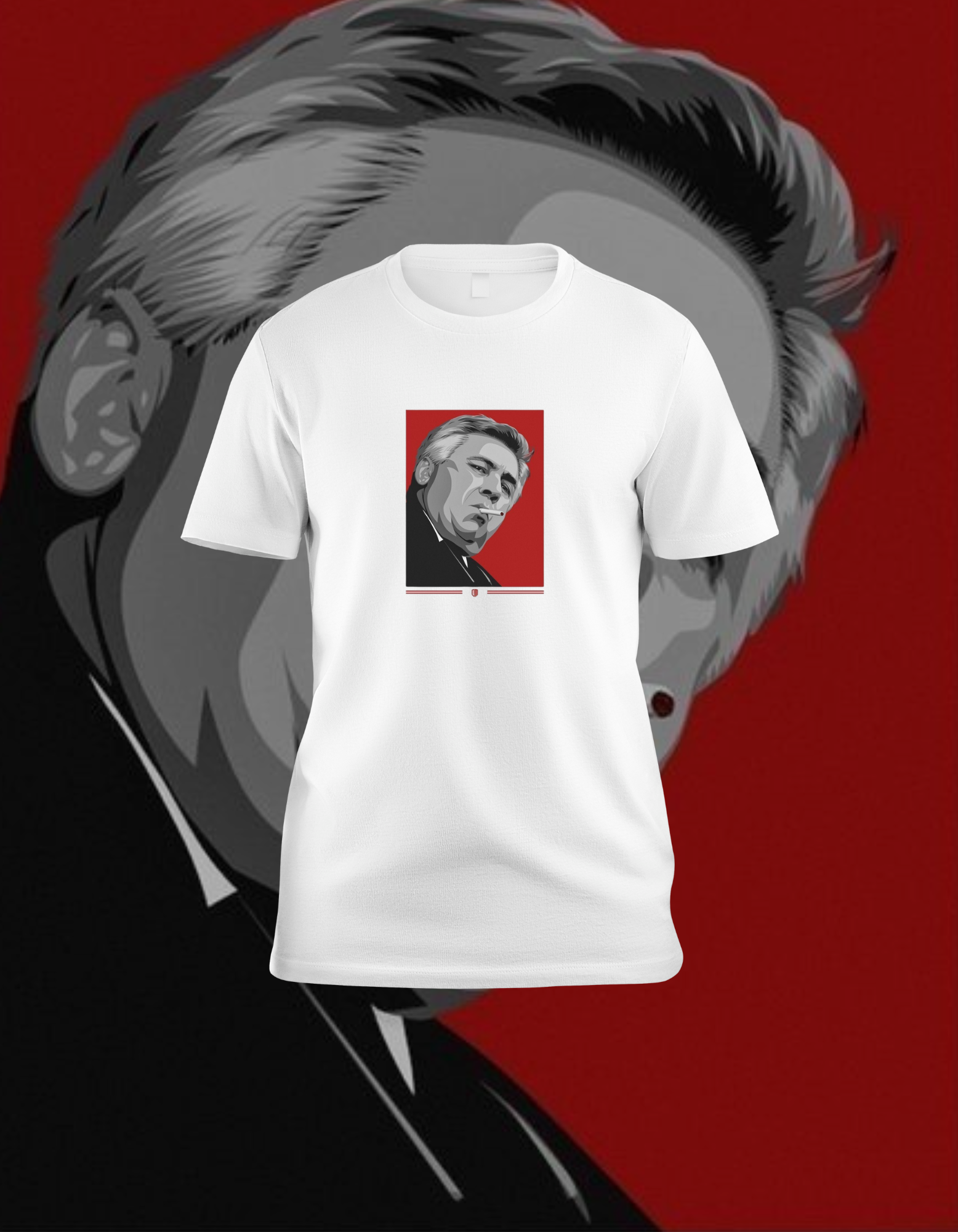 Carlo Ancelotti "The Eyebrow" T-Shirt | Real Madrid Manager