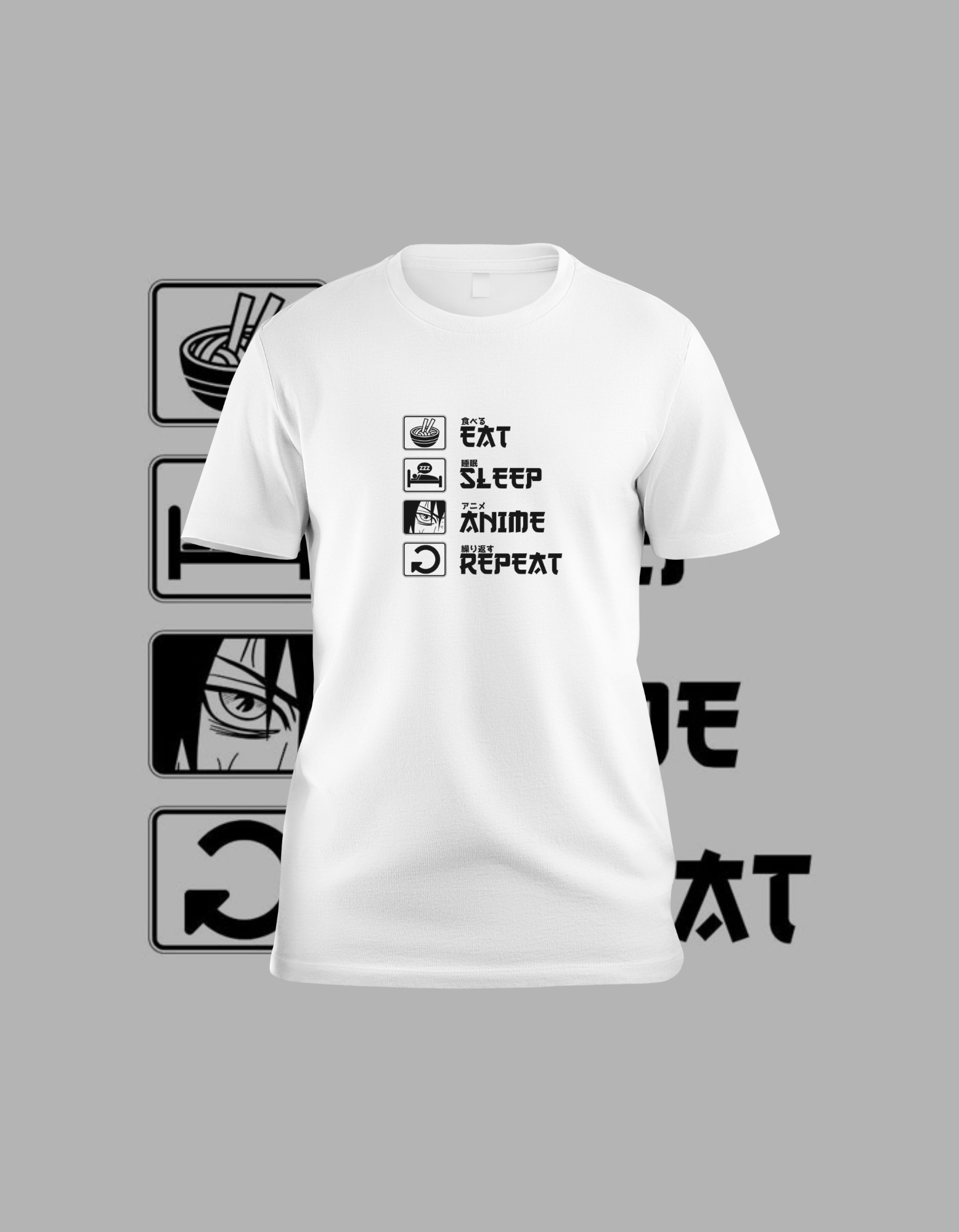 "Eat, Sleep, Anime, Repeat" T-shirt