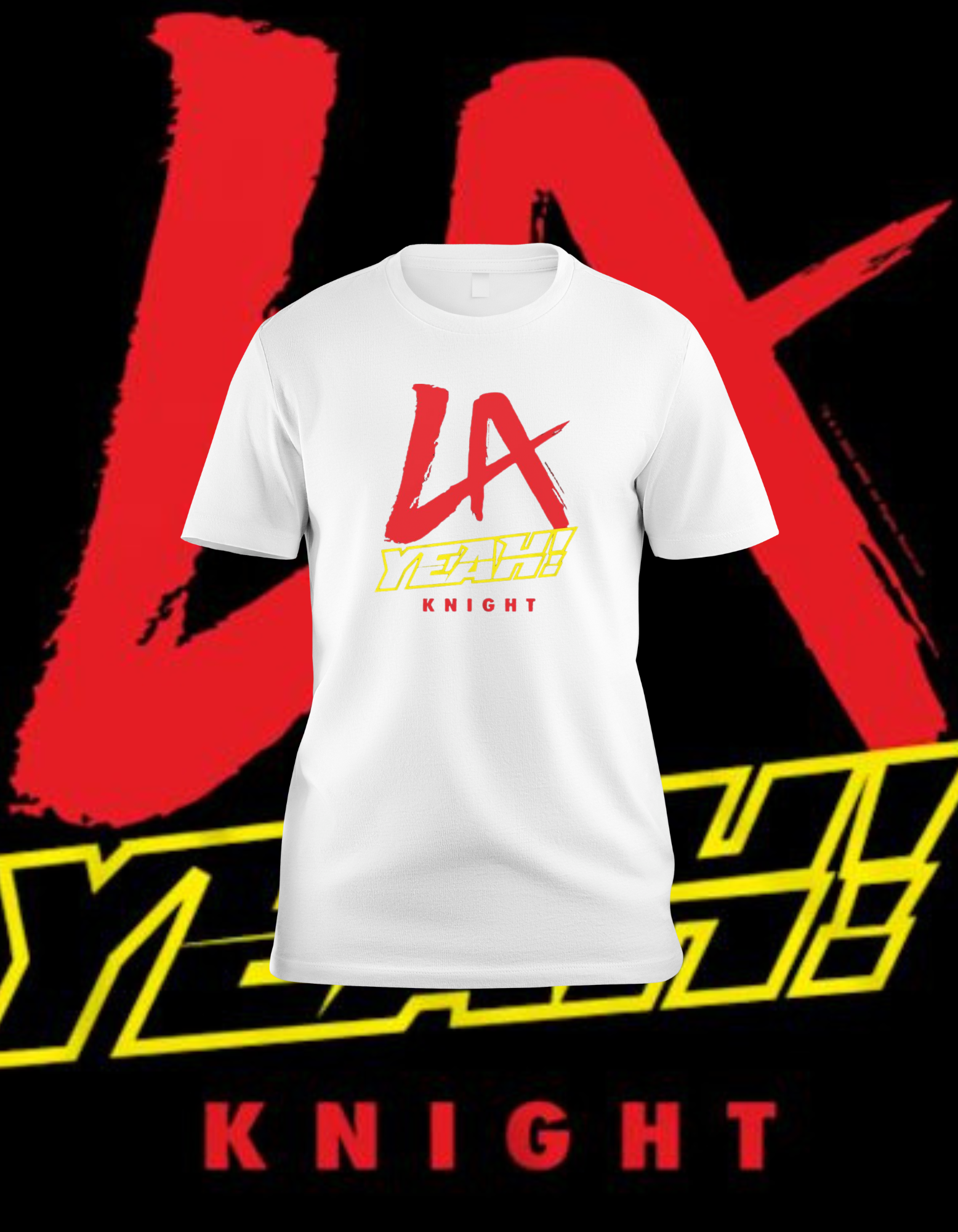 LA Knight "LA YEAH" T-Shirt - WWE Fan Merch