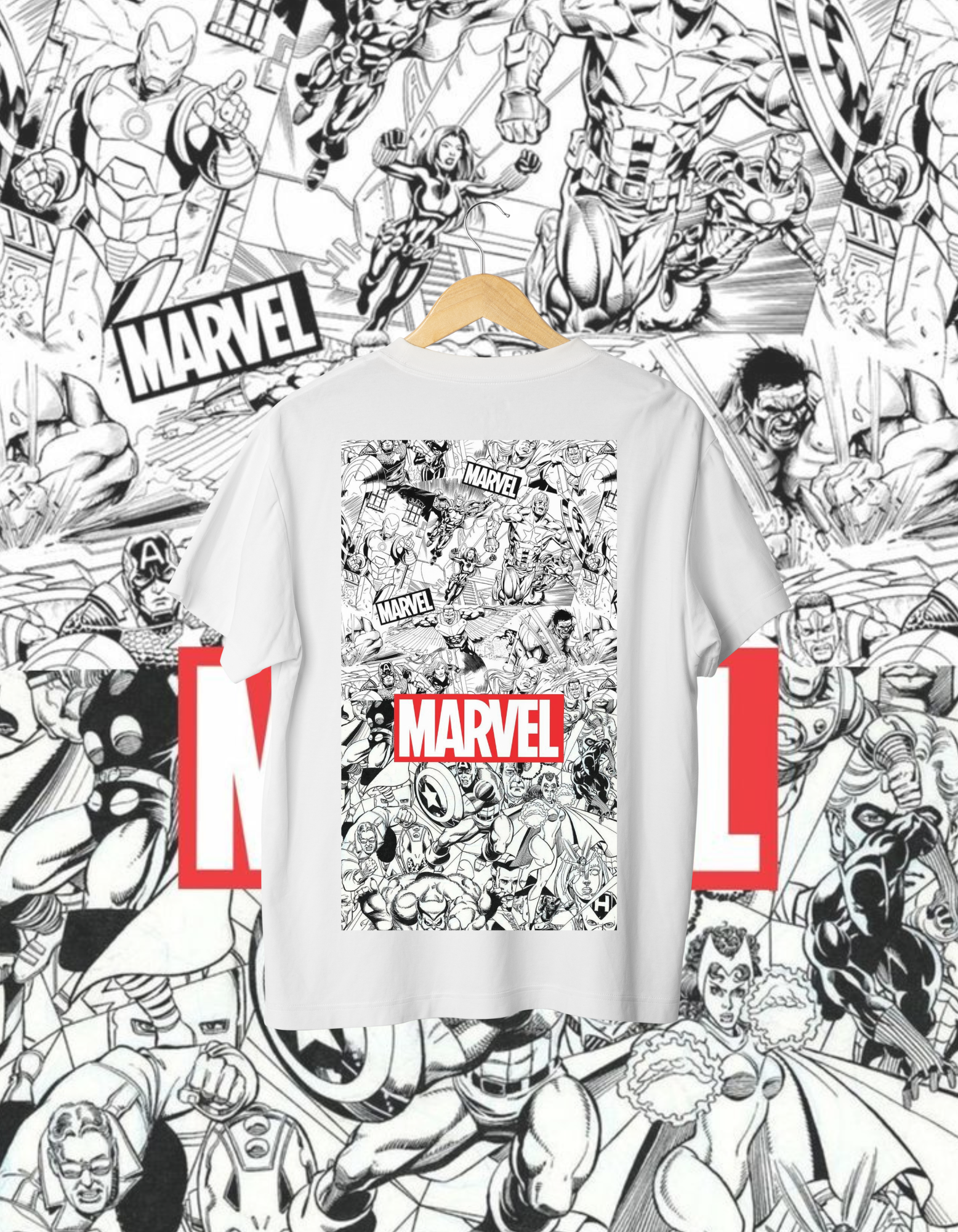 Classic Marvel Comics Logo T-Shirt