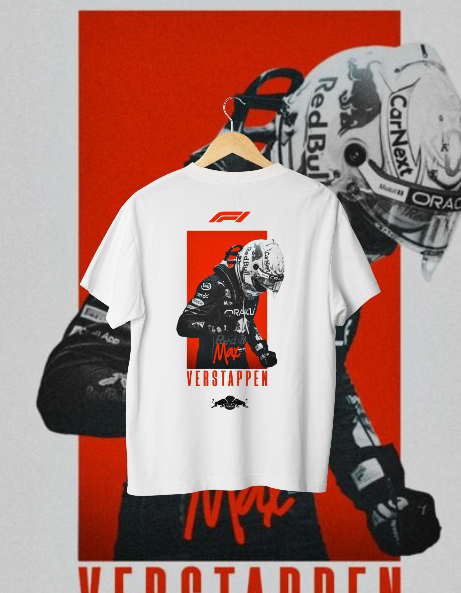 Max Verstappen F1 2024 Champion Tribute T-Shirt - Red Bull Racing