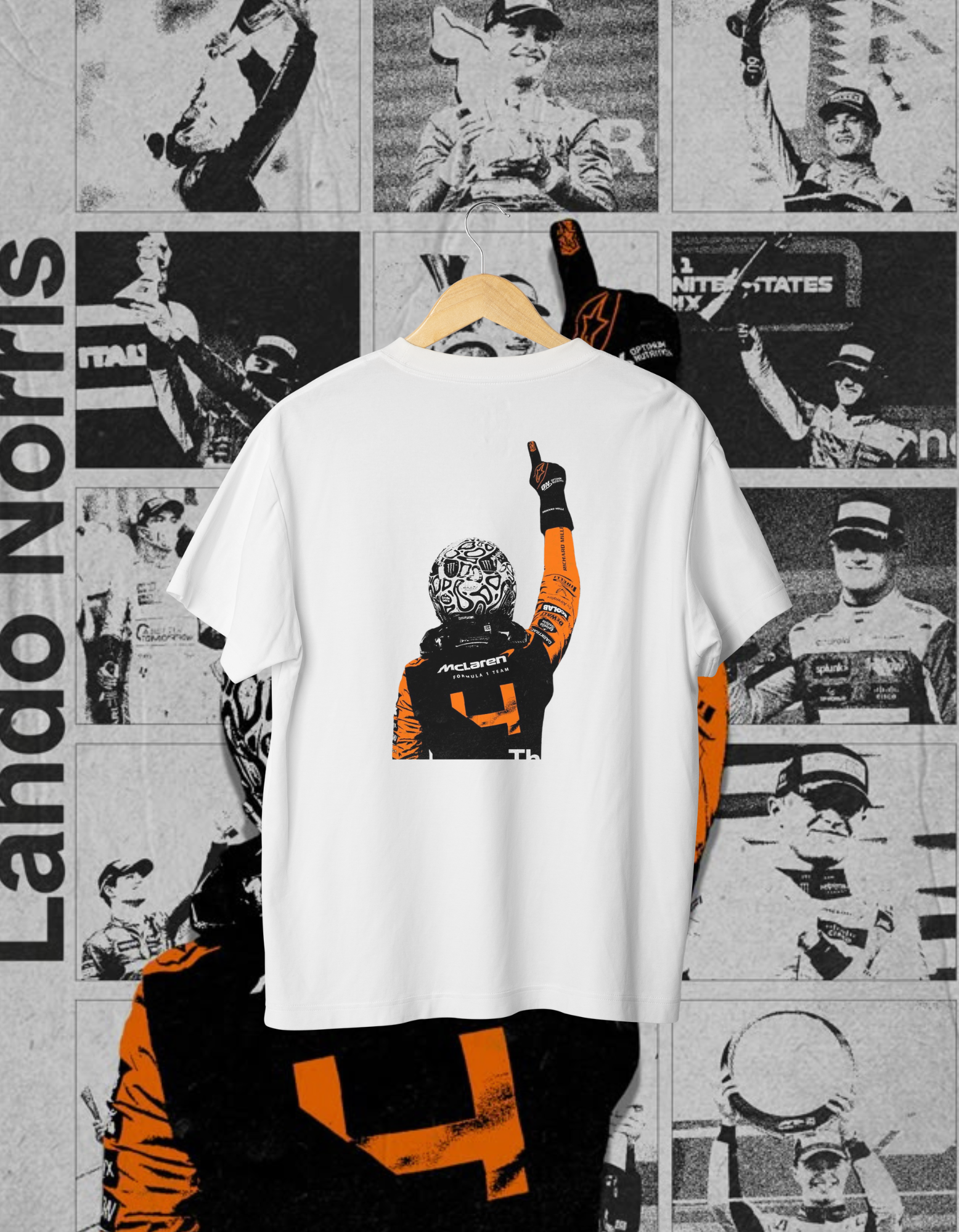 Lando Norris #4 McLaren Oversized T-Shirt