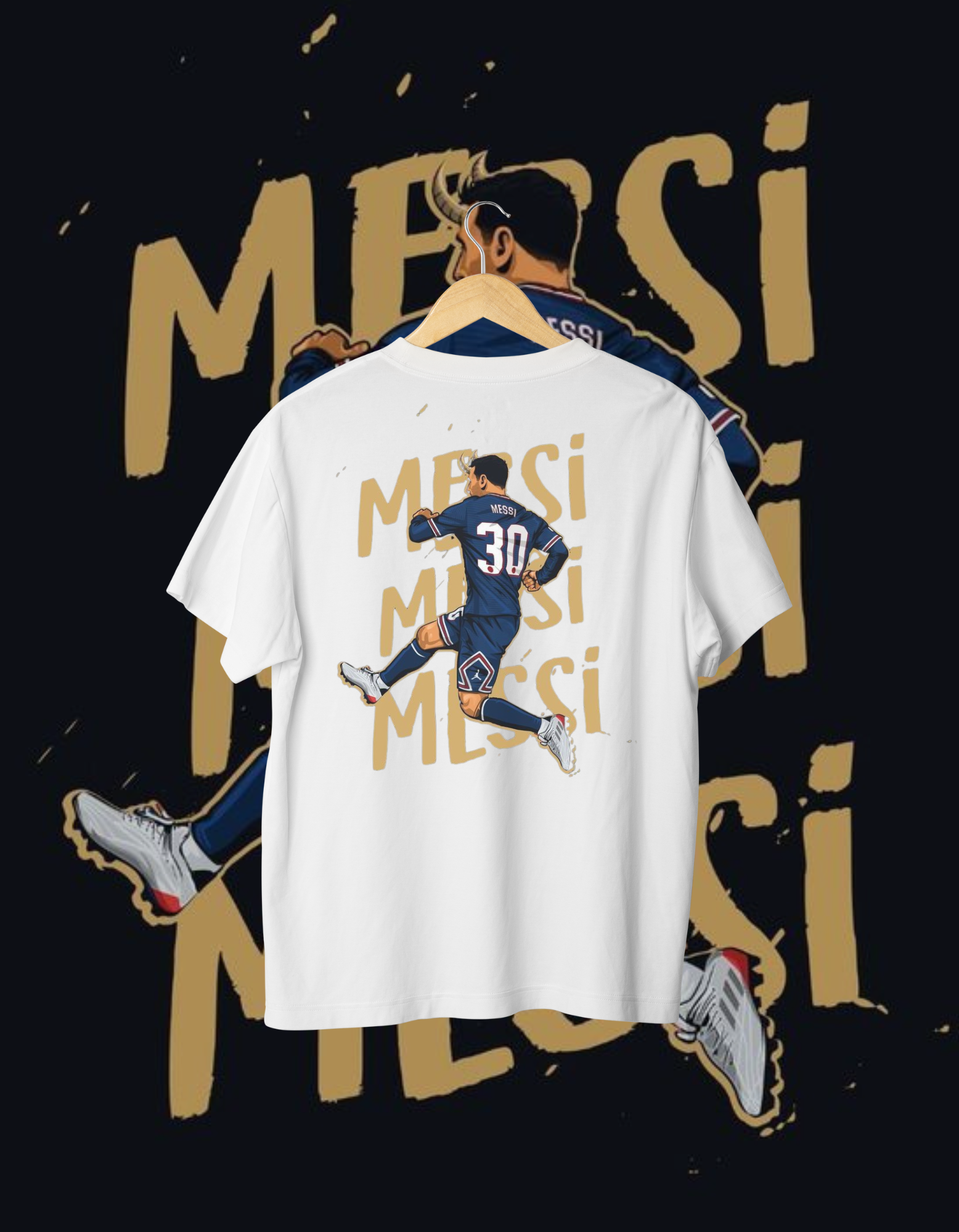Messi Paris Saint-Germain Football Fan T-Shirt