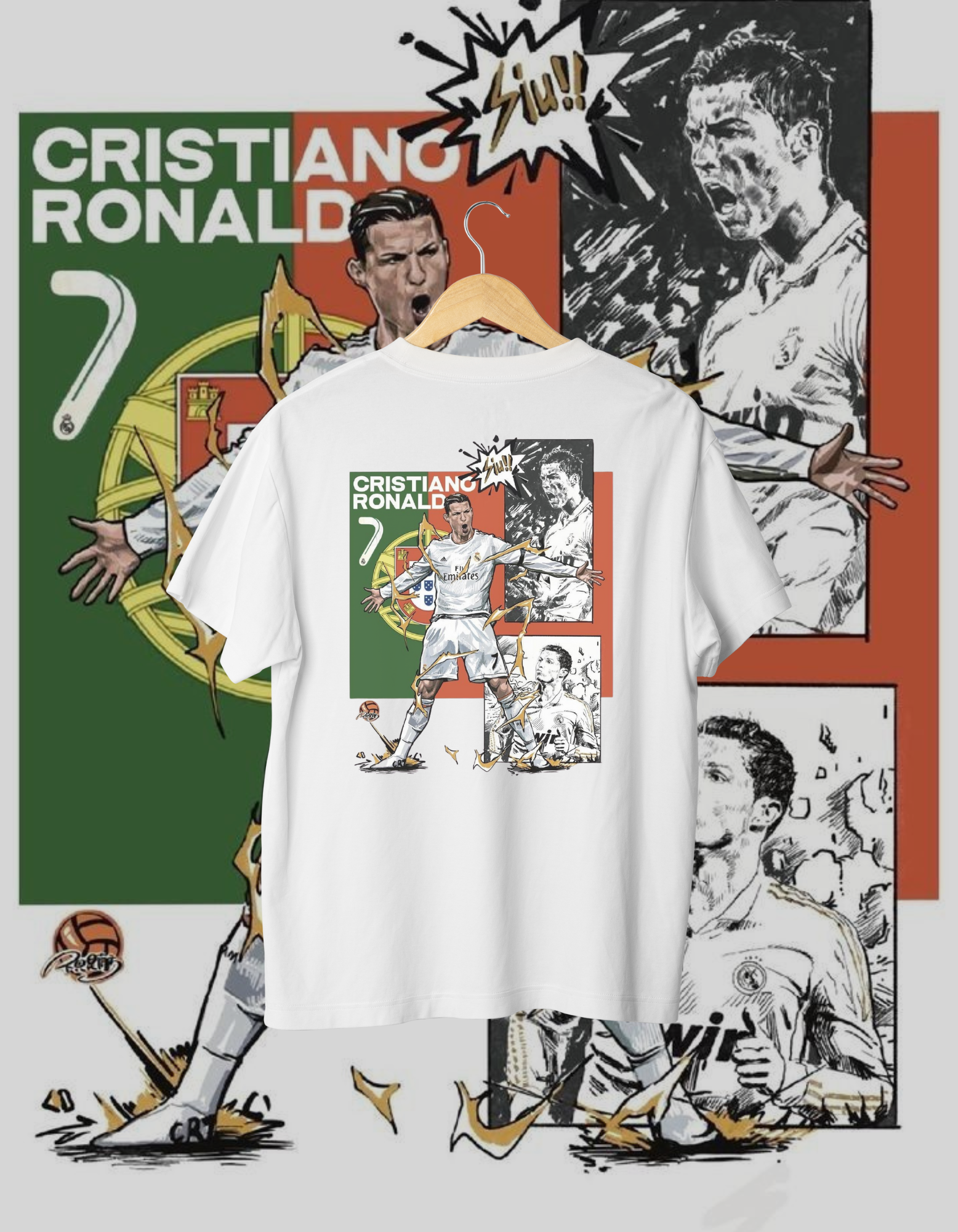 Cristiano Ronaldo Real Madrid Fan T-Shirt
