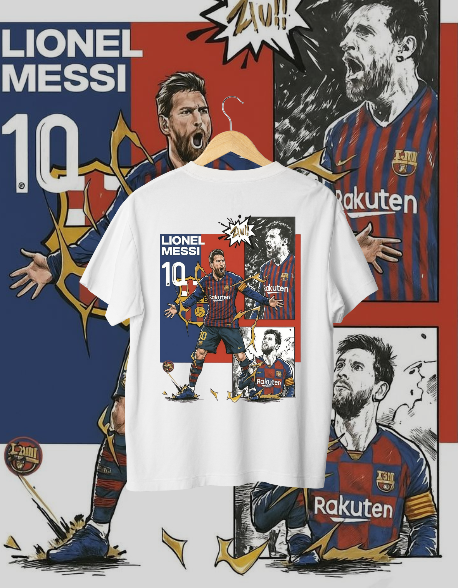 Lionel Messi Barcelona FC Fan T-Shirt