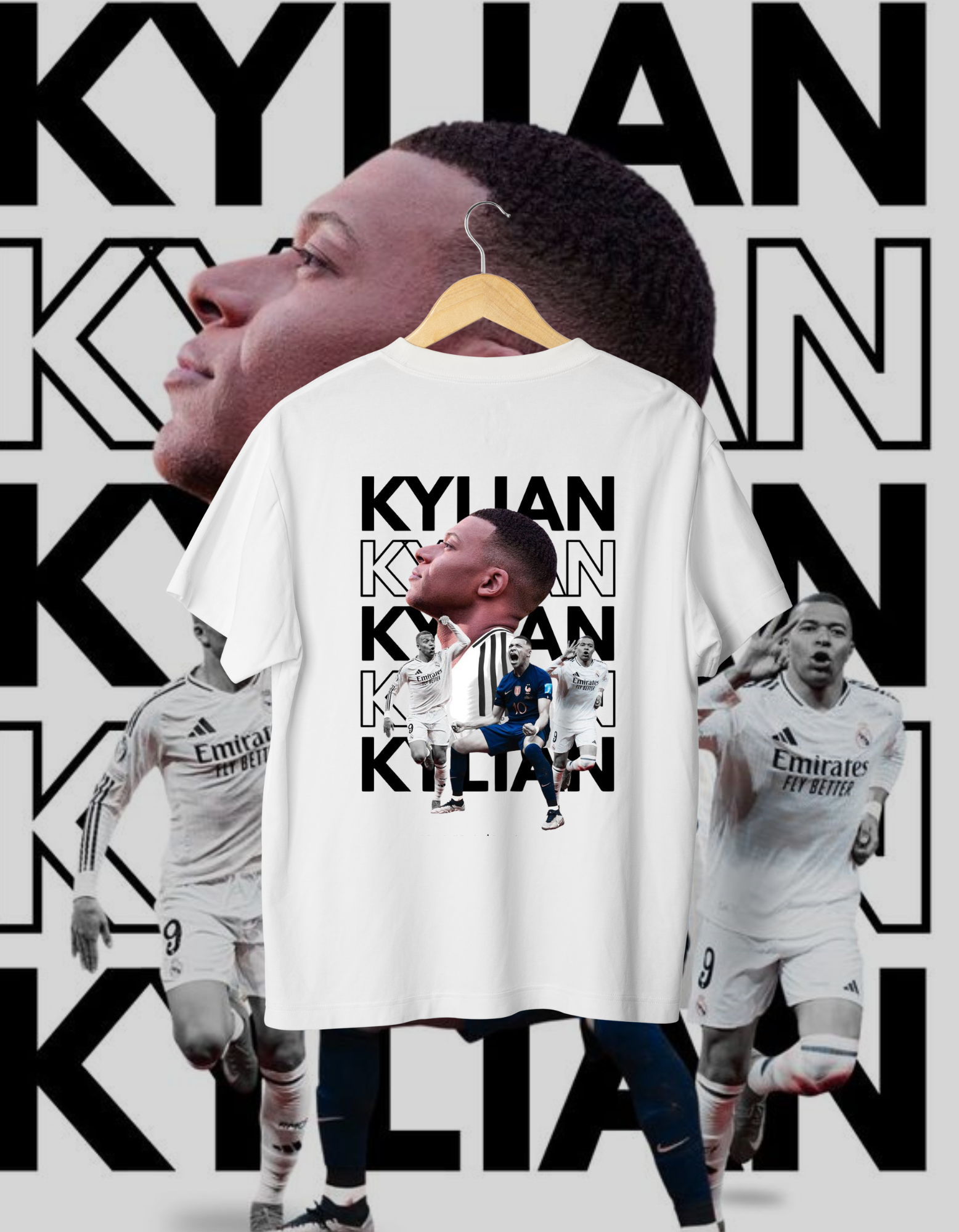 Kylian Mbappé PSG & Real Madrid Fan T-Shirt