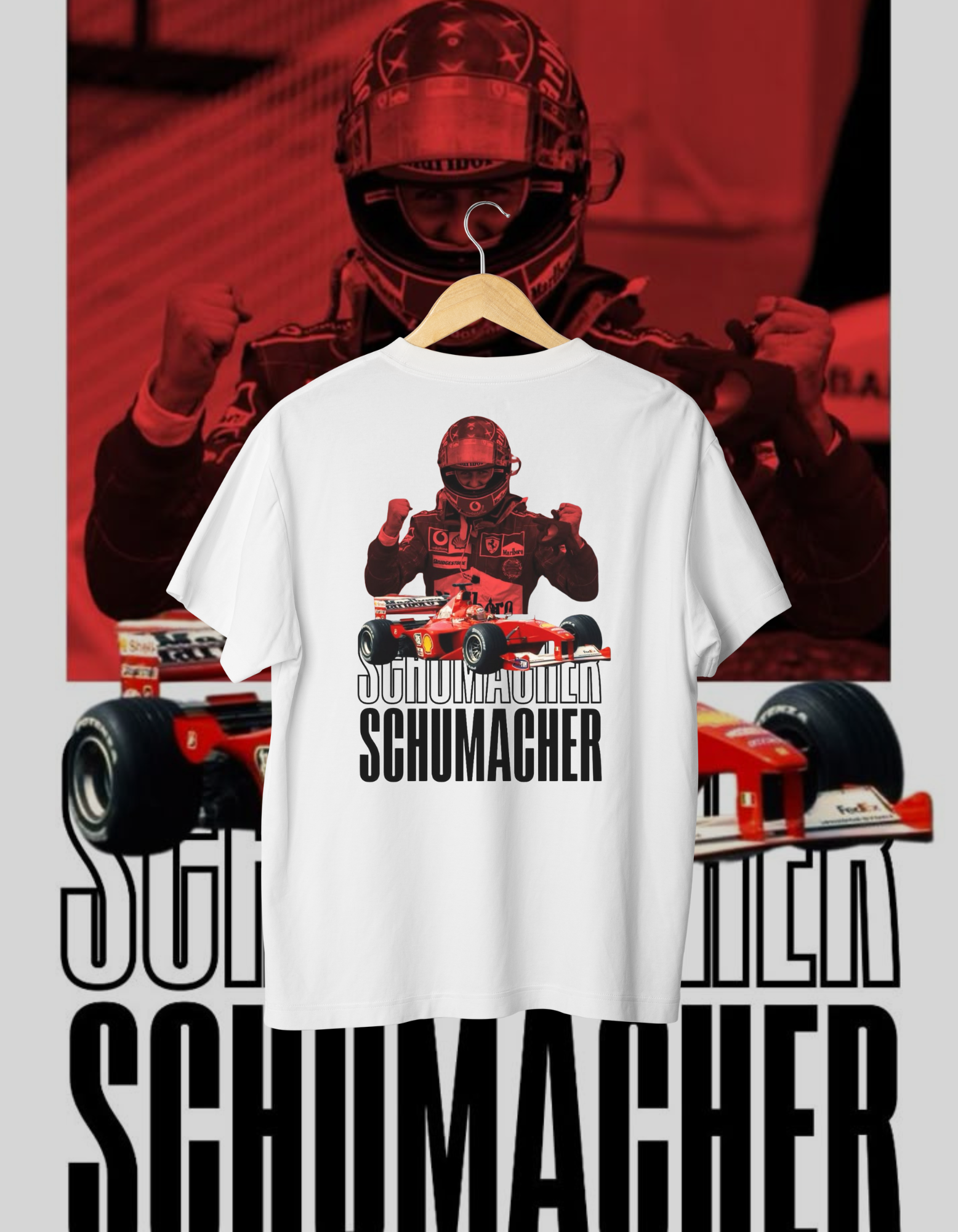 Michael Schumacher Ferrari Legend Oversized T-Shirt