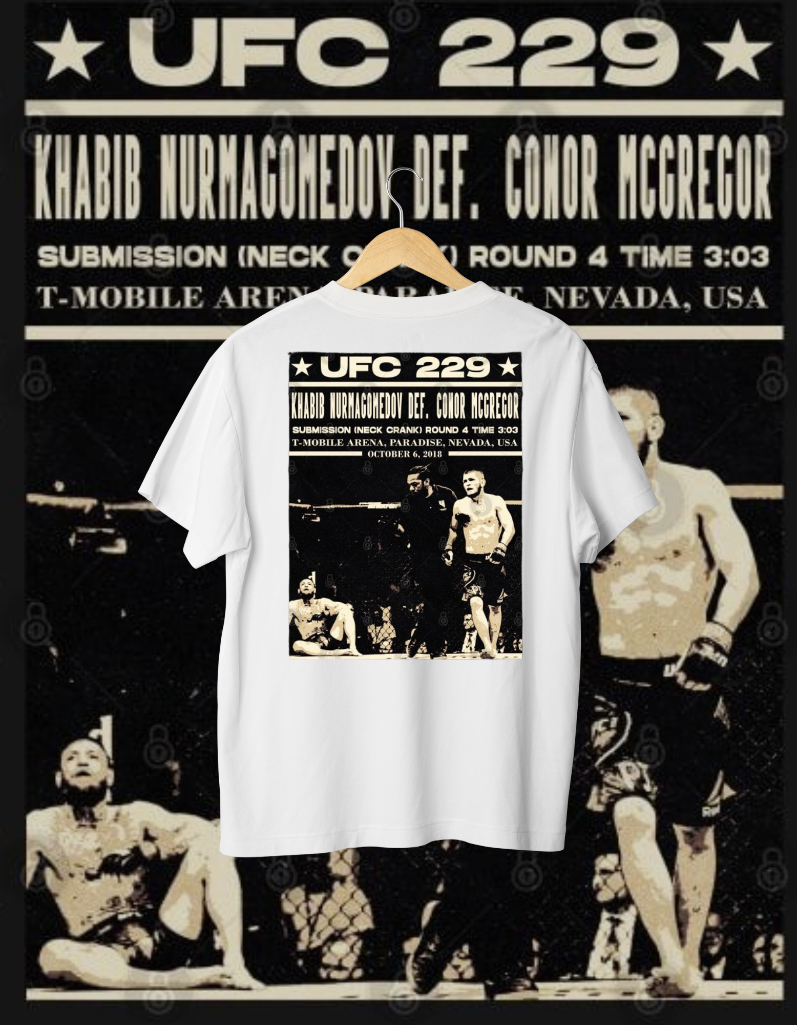 UFC 229 Khabib vs. McGregor Poster T-Shirt
