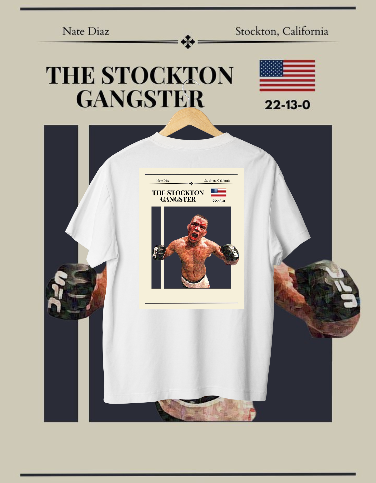 Nate Diaz "The Stockton Gangster" T-Shirt