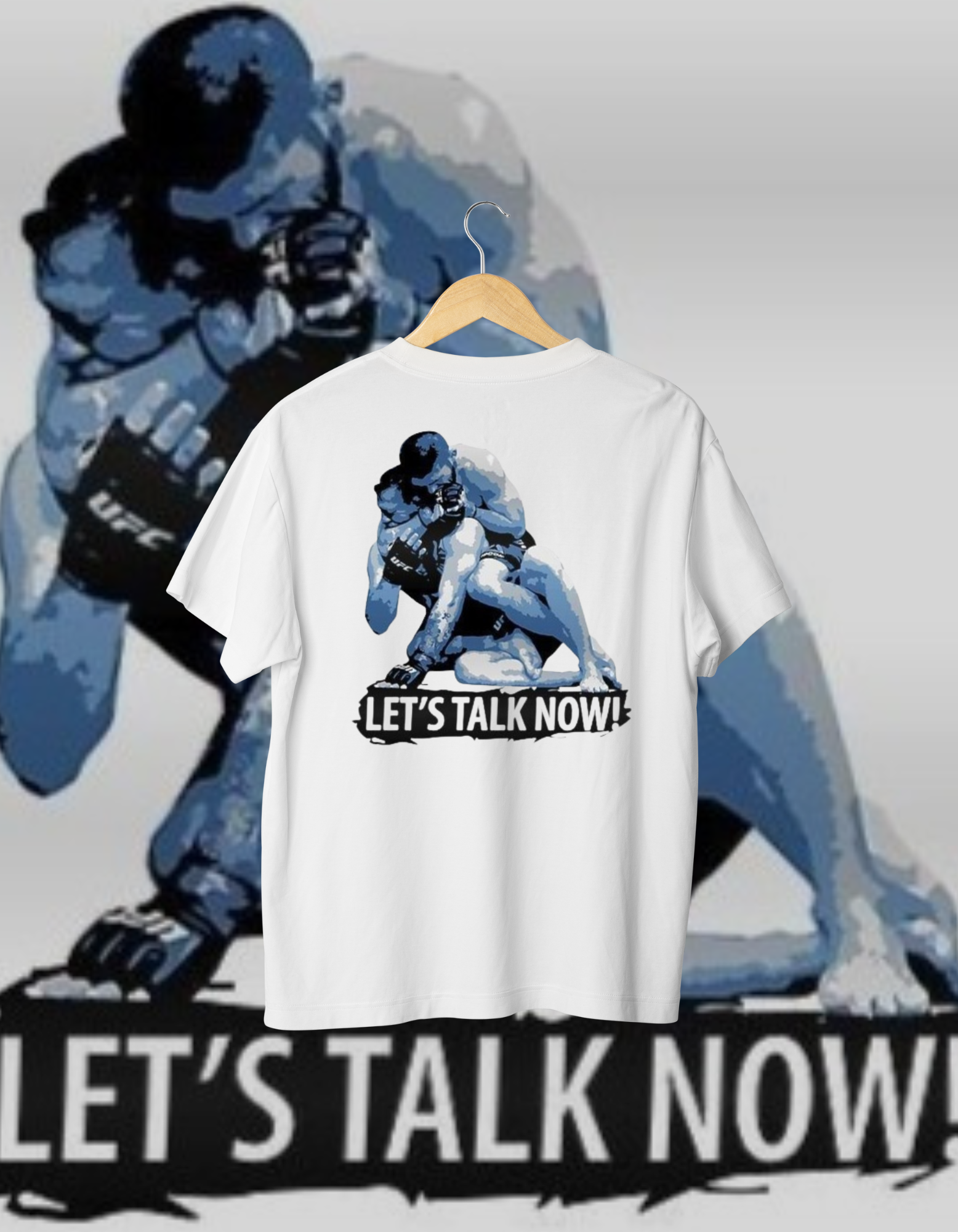 Khabib vs. Conor "Let's Talk Now!" T-Shirt