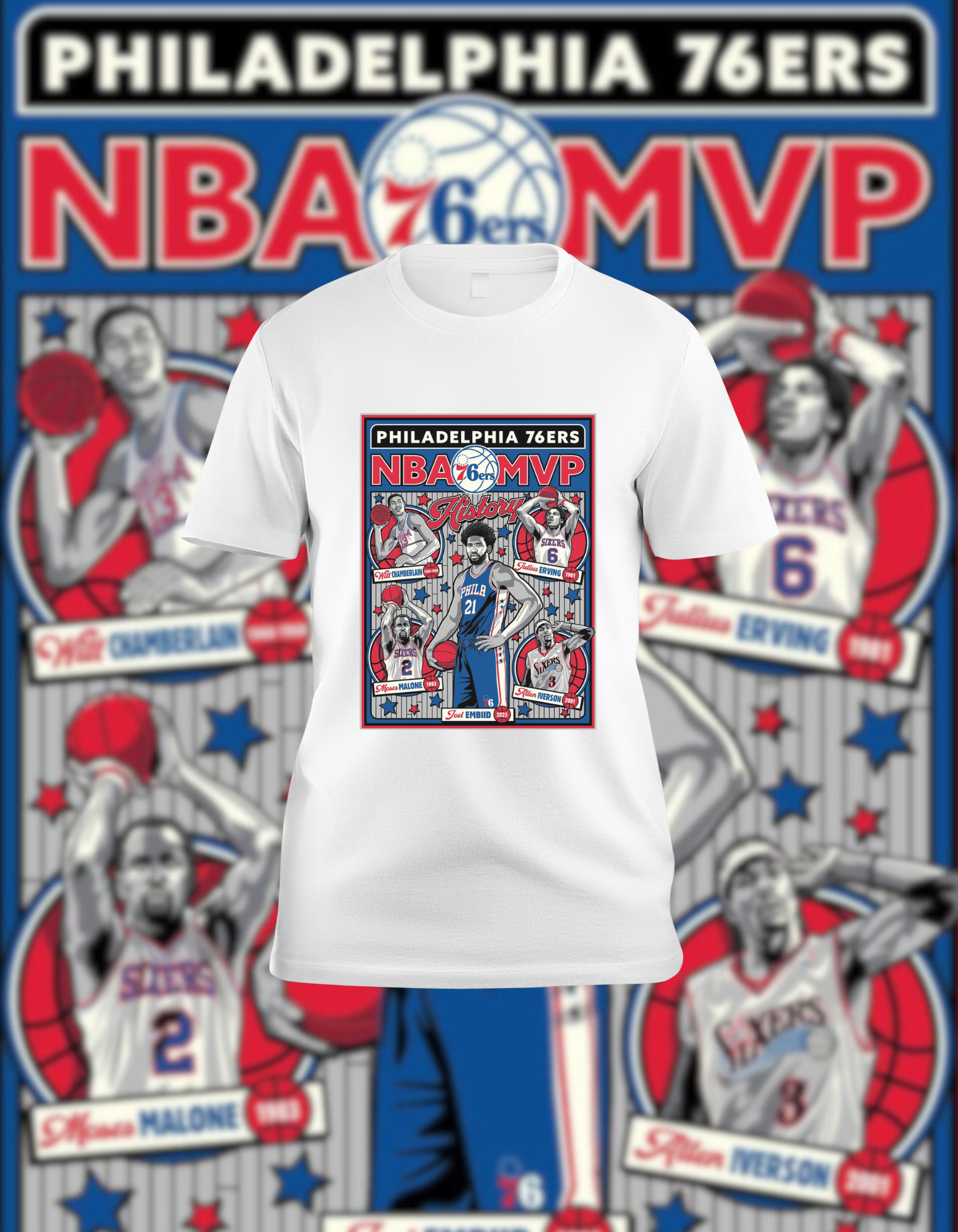 Philadelphia 76ers MVP Legends White T-Shirt