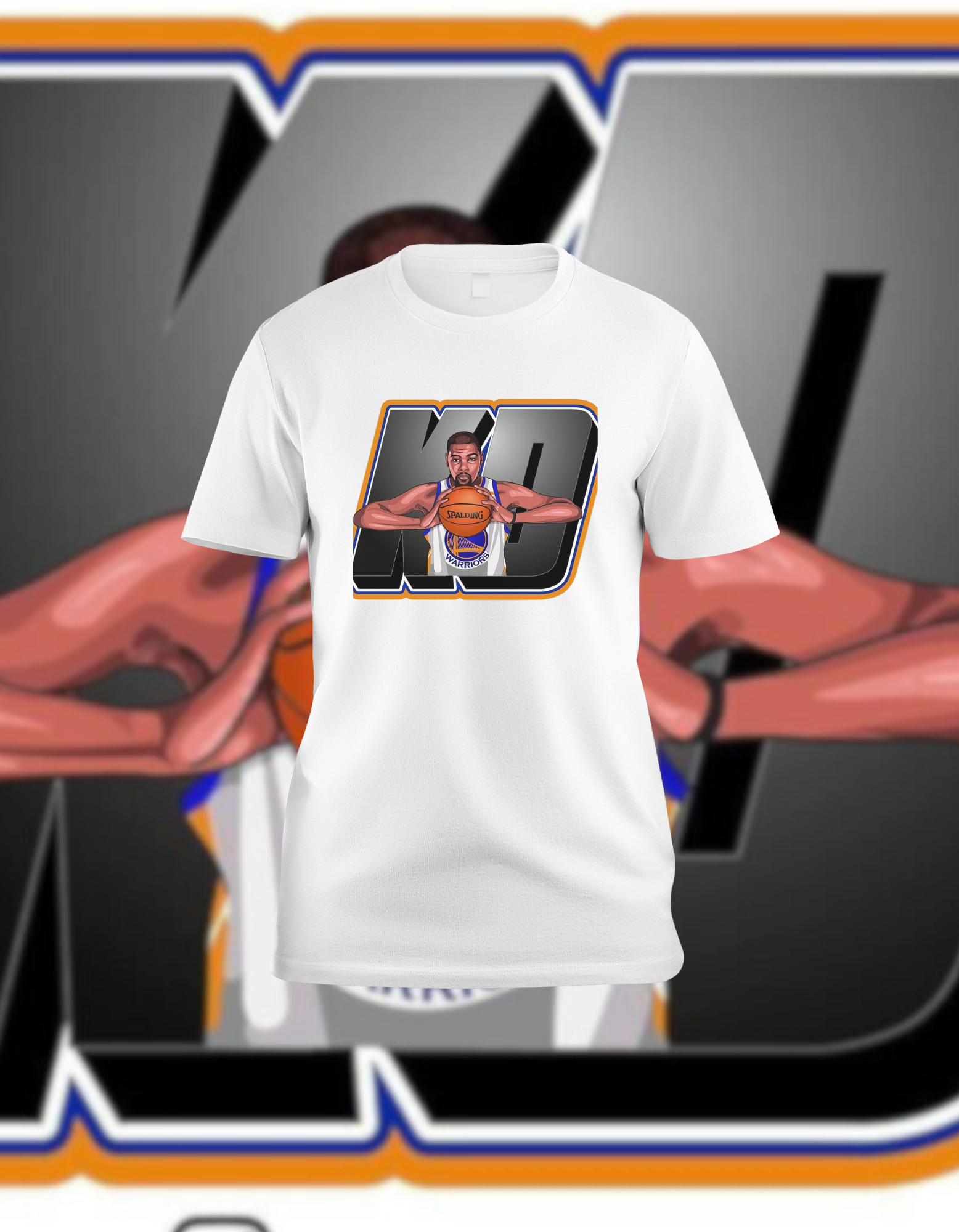 Klay Thompson 'K.D.' Themed Graphic T-Shirt - Warriors Fan Tee