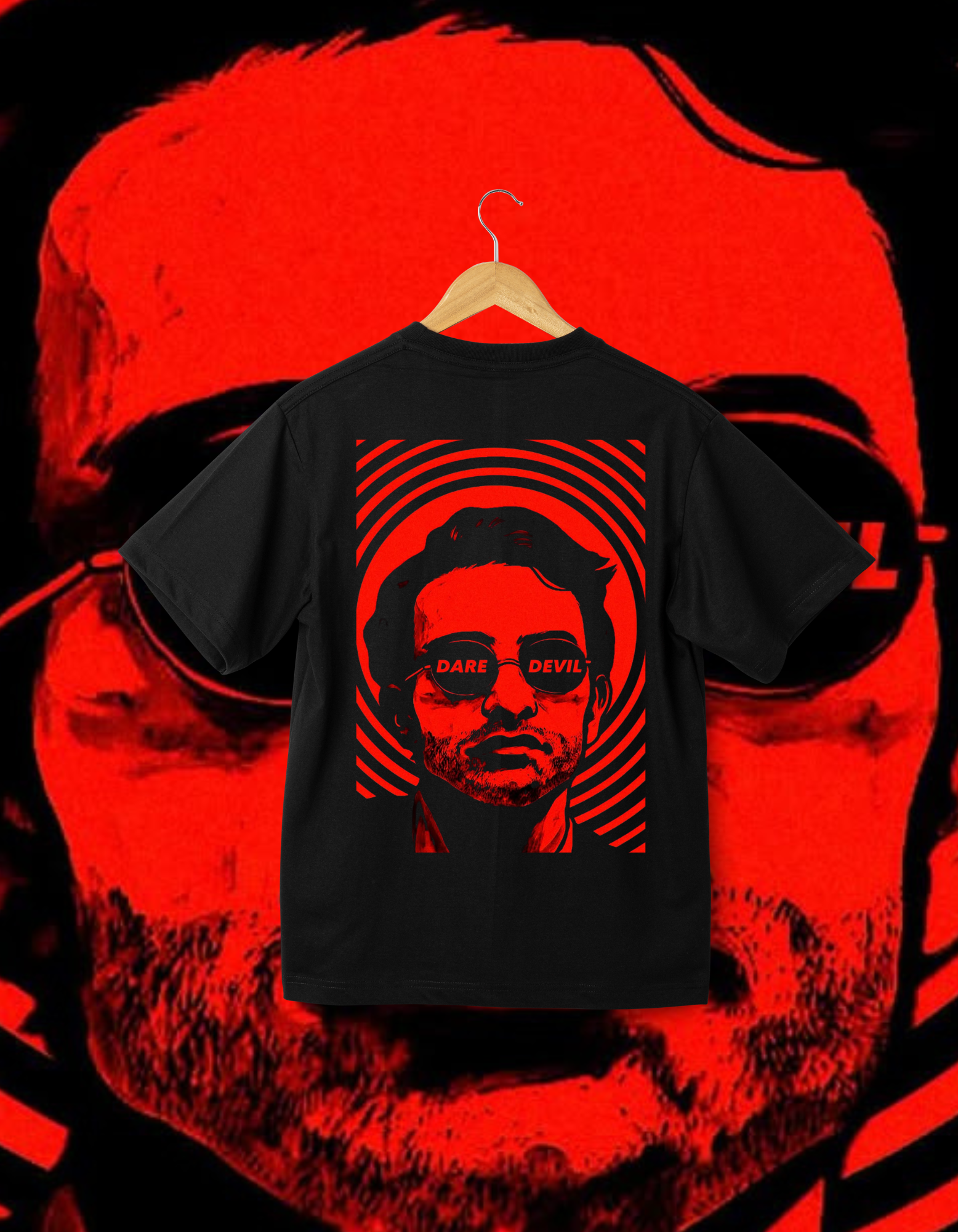 Matt Murdock Daredevil Graphic T-Shirt (Back Print)