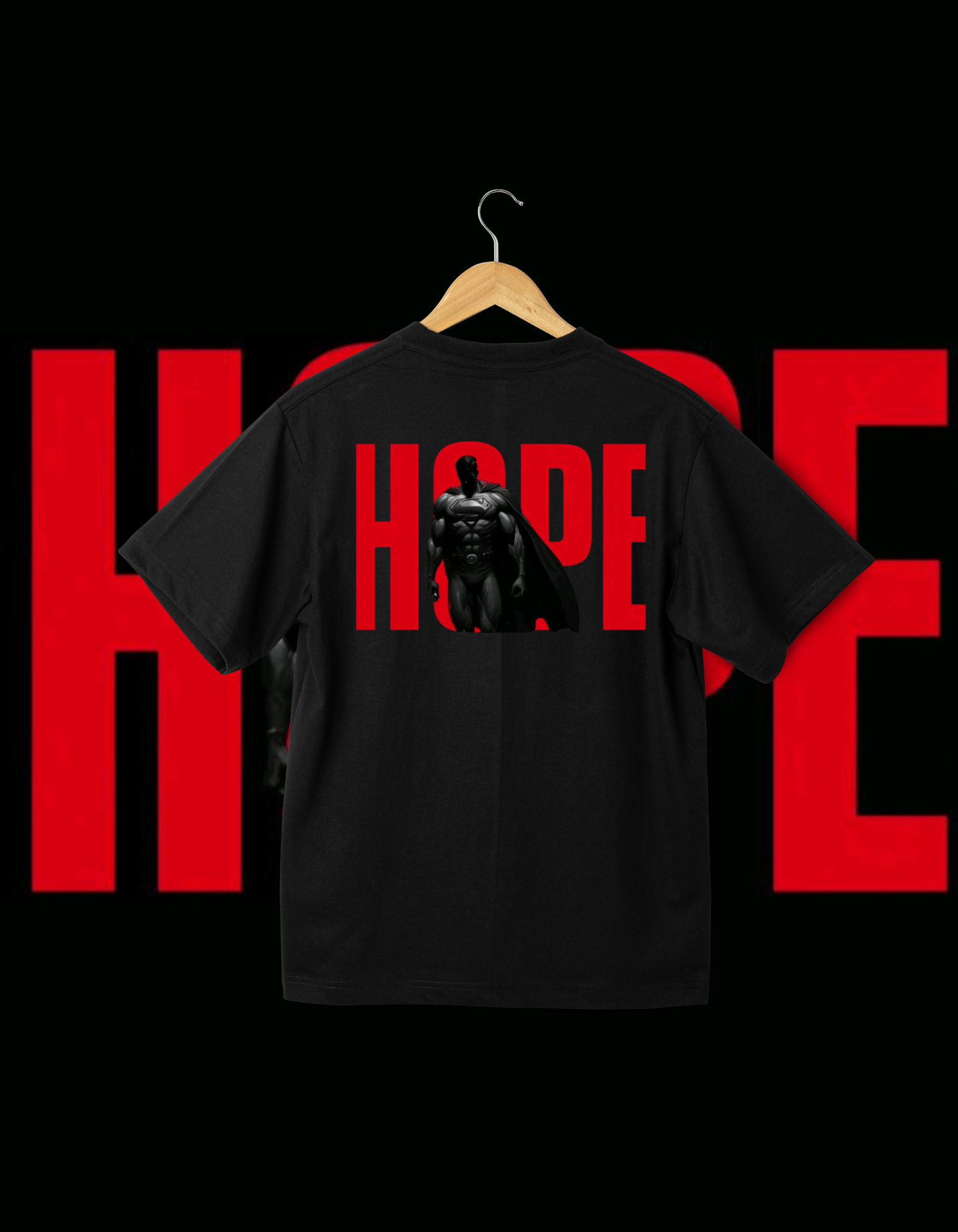"Hope" Minimalist Black T-Shirt