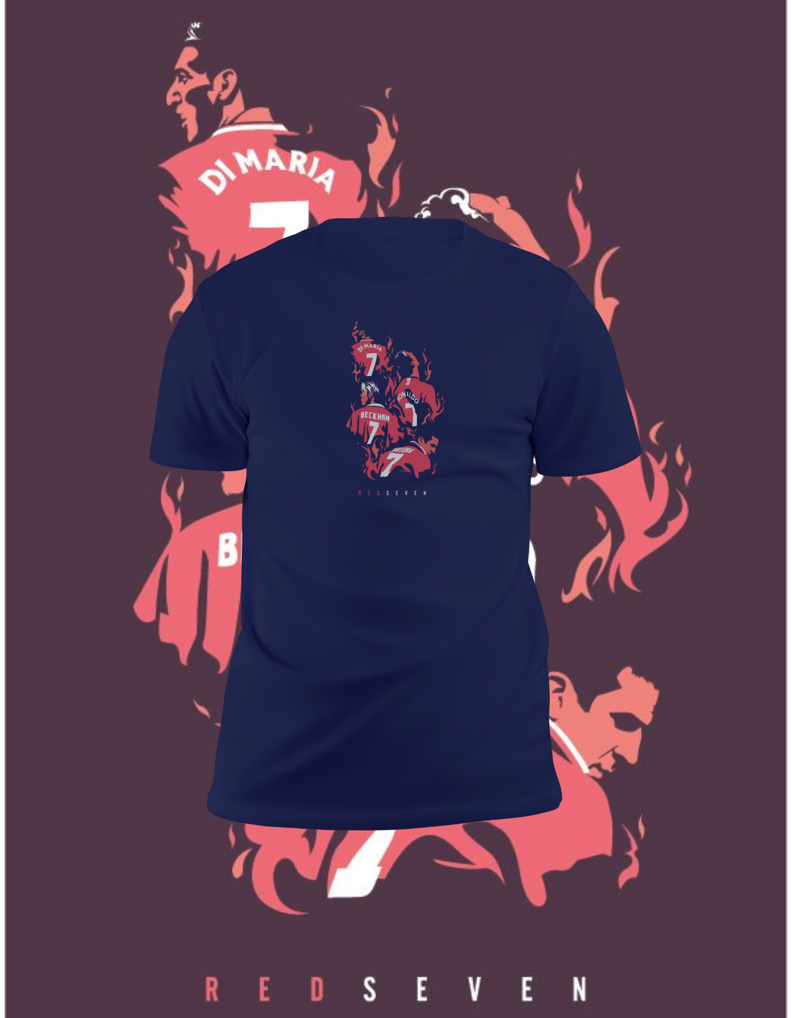 "Red Seven" Football Legends T-shirt | Football Legends Tribute Tee in Pakistan