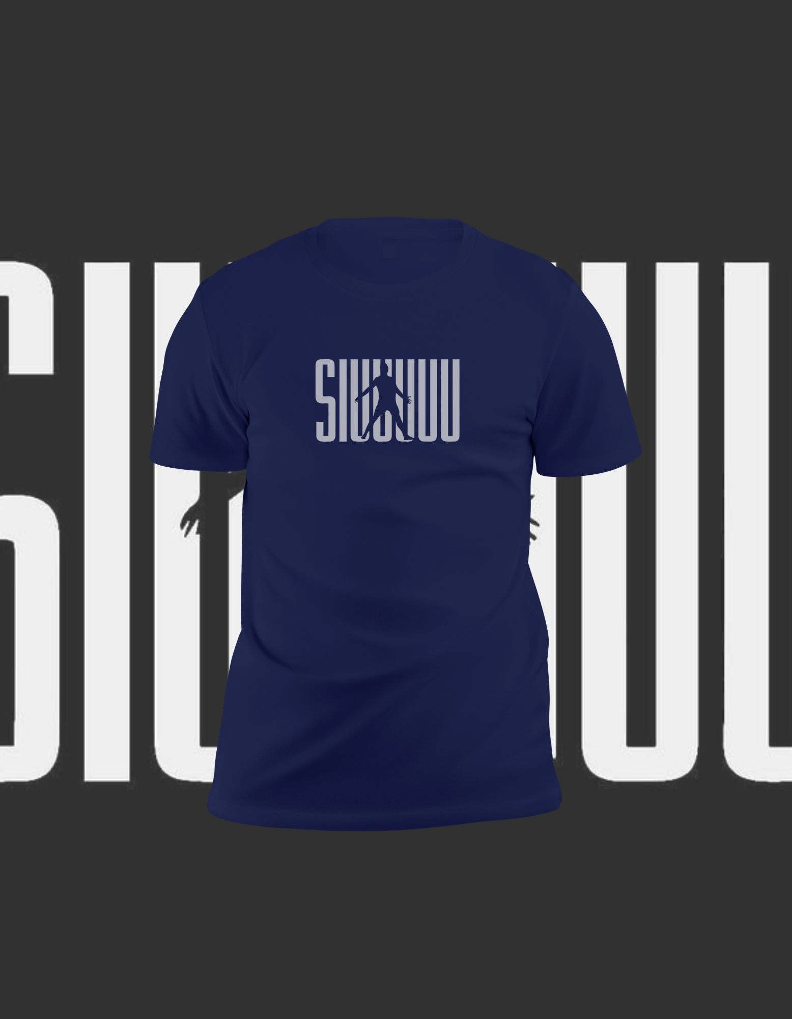 "SIUUU" T-shirt for Fans | Cristiano Ronaldo Fan Apparel Graphic Tee in Pakistan
