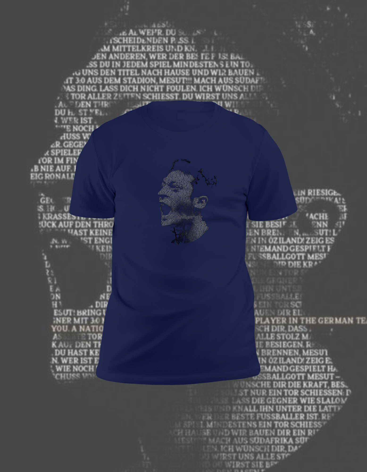 Mesut Özil Typographic Portrait T-shirt | Football Fan Tee in Pakistan