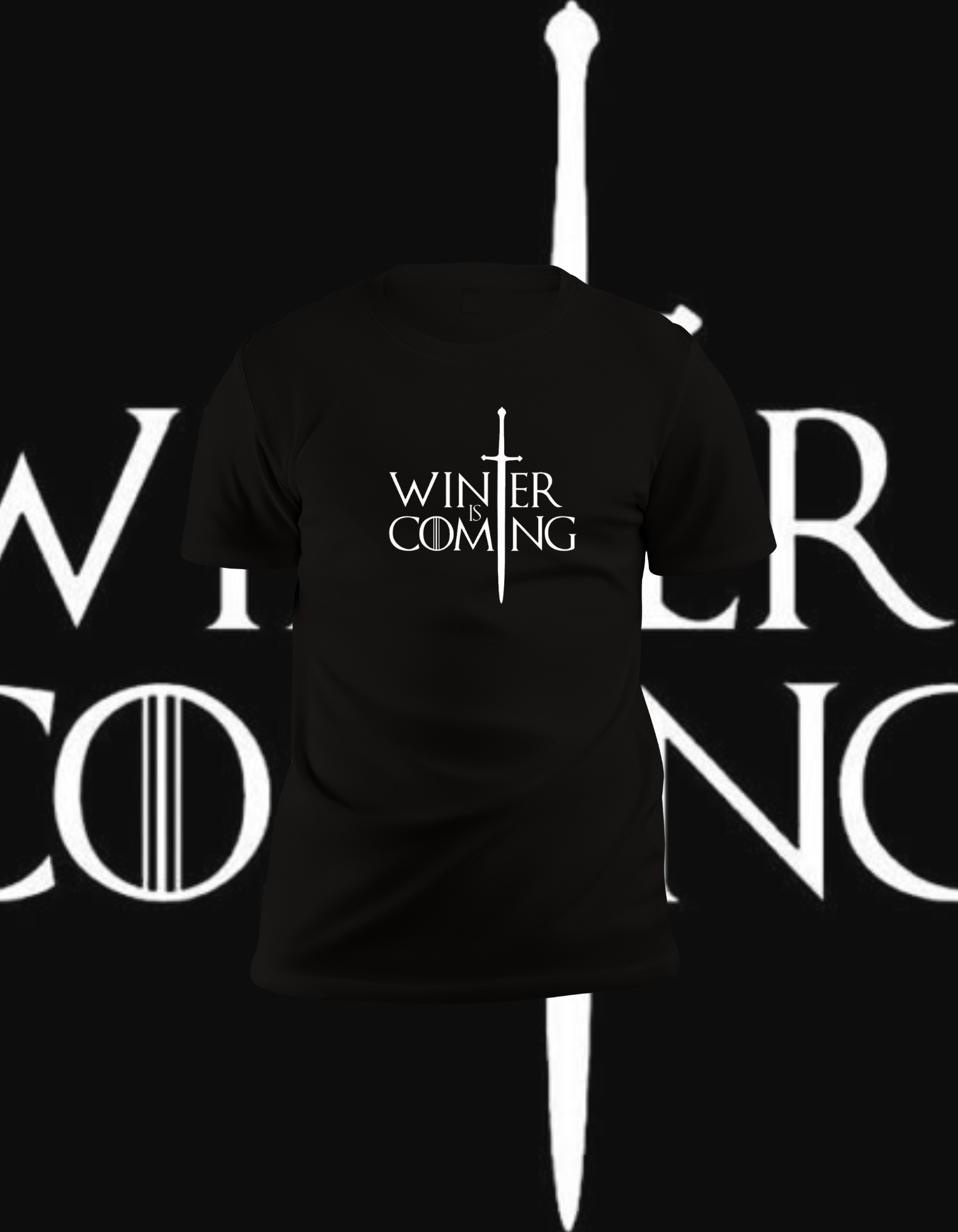 Game of Thrones "Winter Is Coming" Minimalist Sword T-Shirt
