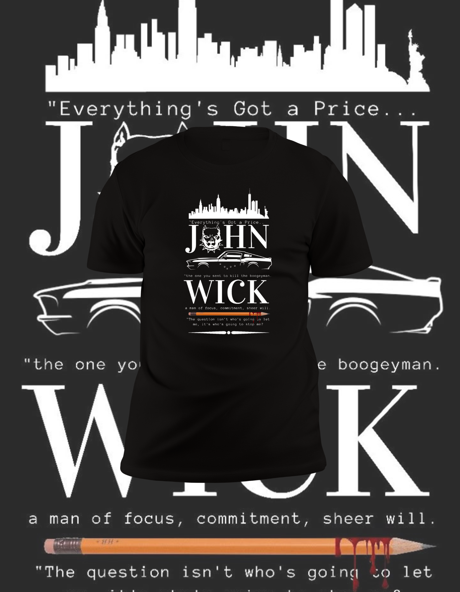John Wick "The Boogeyman" Movie T-Shirt
