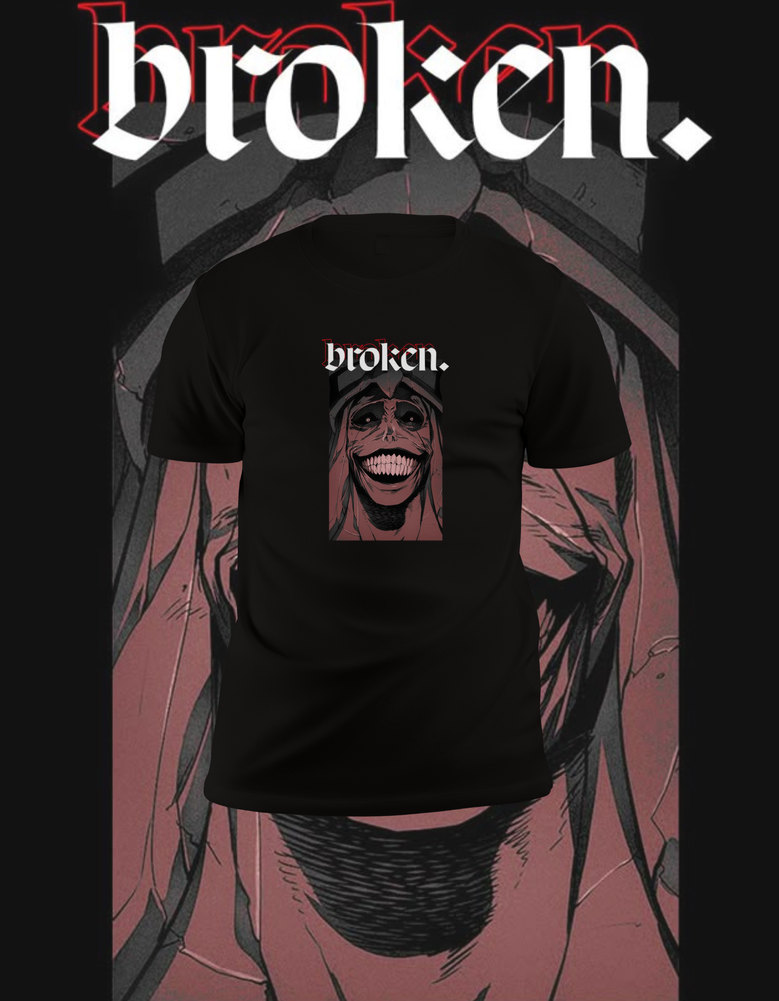 Solo Leveling "Broken" Smiling Statue T-Shirt