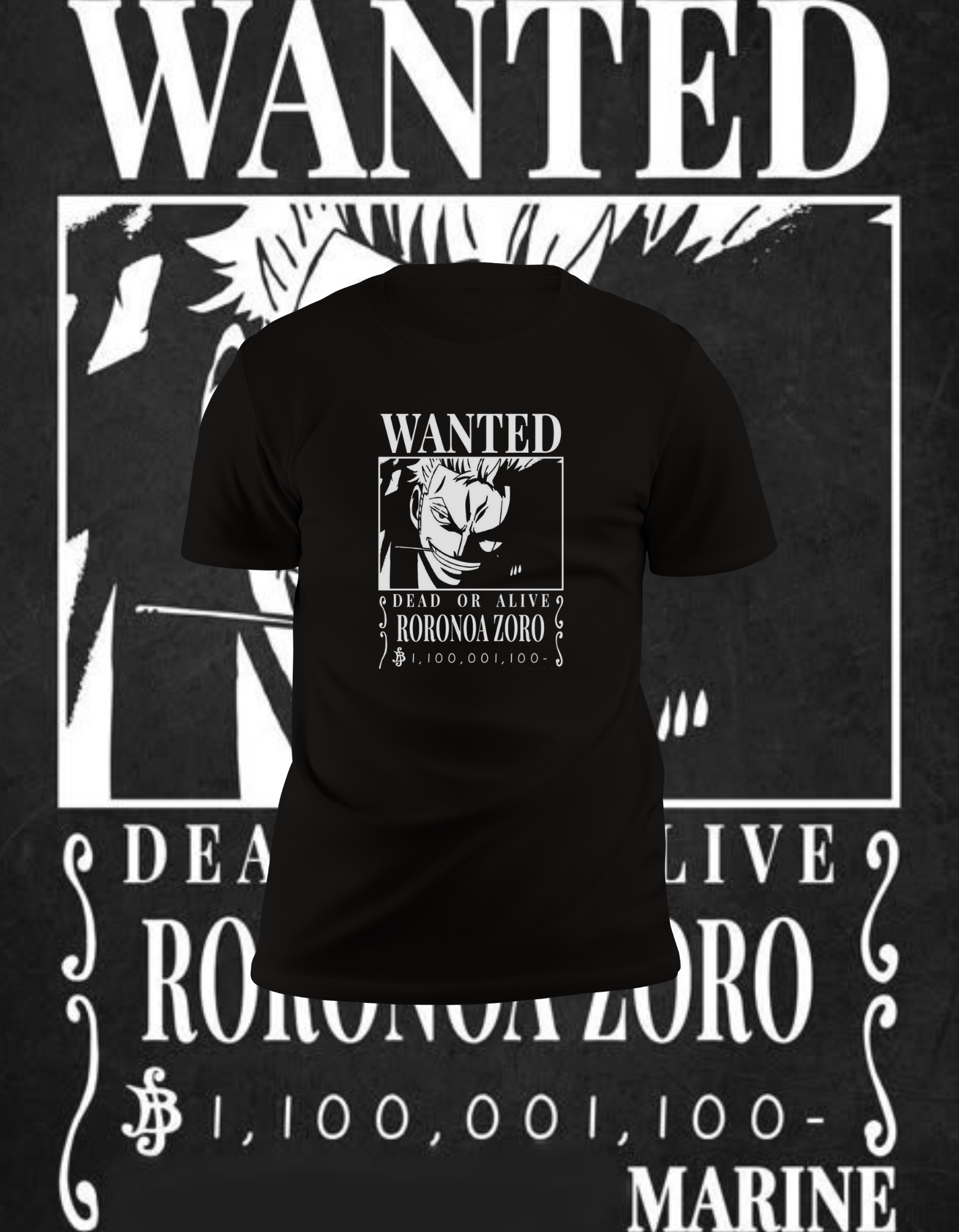 Roronoa Zoro Wanted Poster T-Shirt
