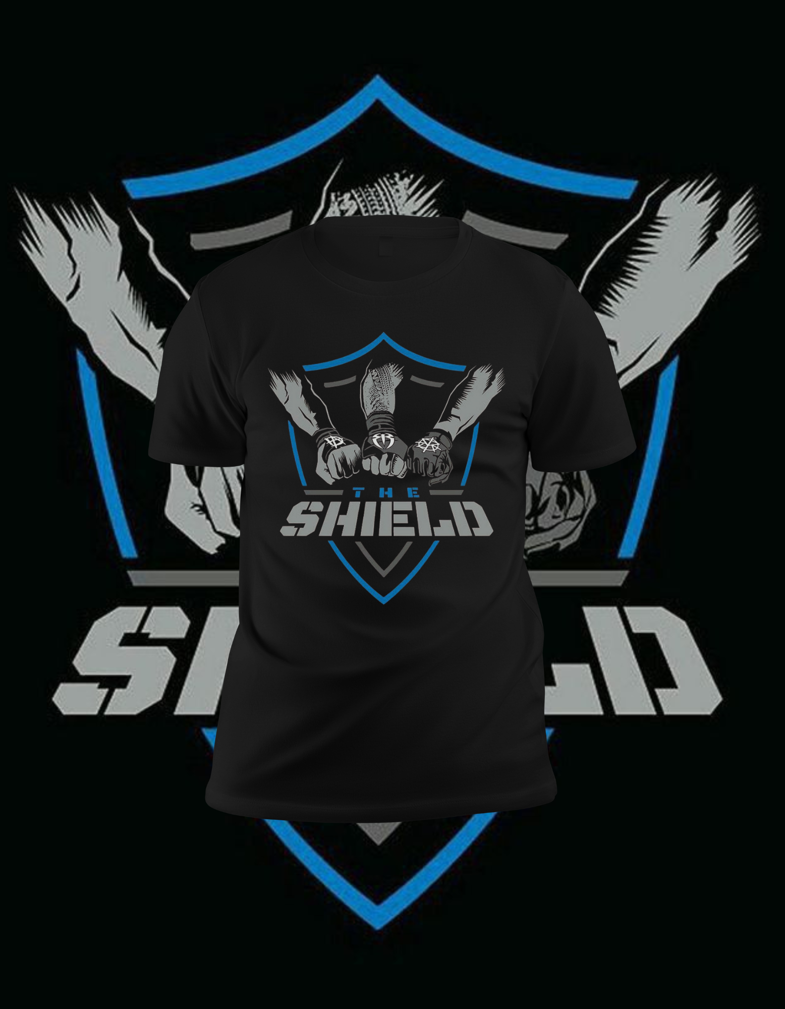 The Shield Justice Fist T-Shirt - Roman Reigns, Rollins, Ambrose Merch