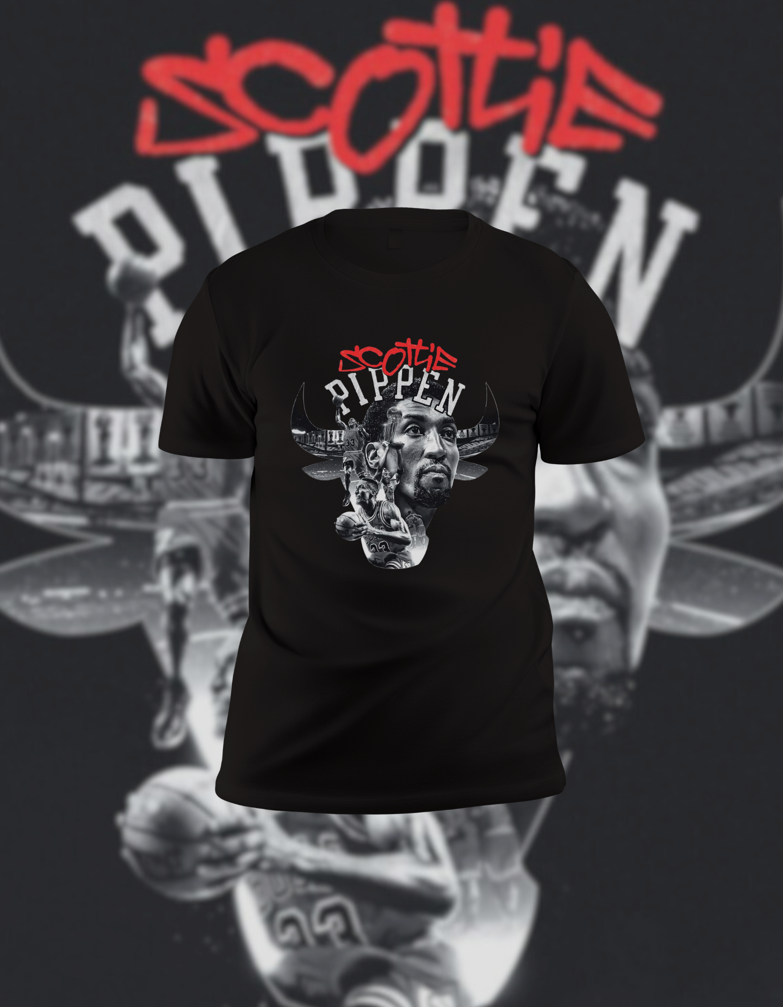 Scottie Pippen Chicago Bulls Legend T-Shirt - Vintage Graphic Tee