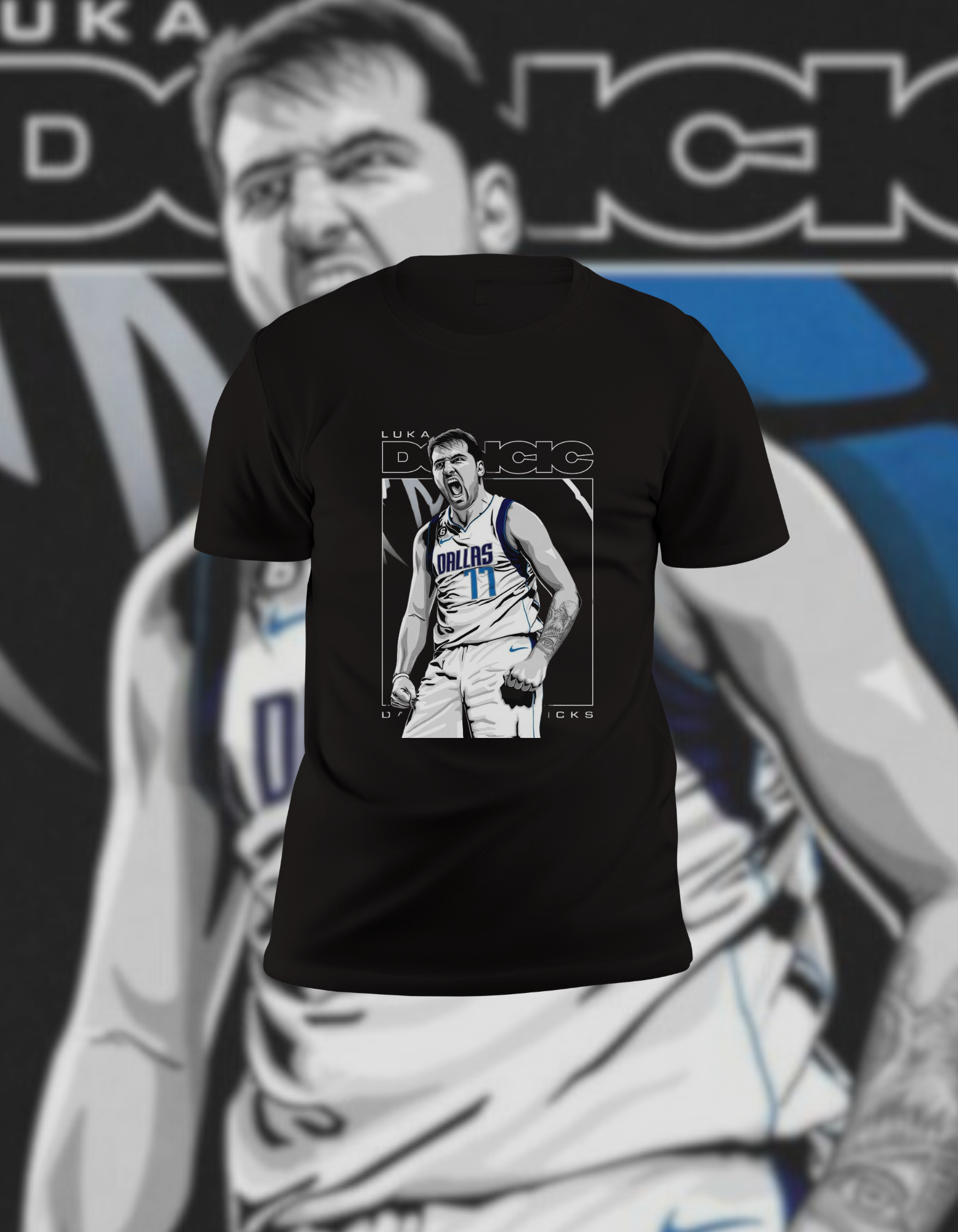 Luka Dončić 'Luka Magic' Roar T-Shirt - Dallas Mavericks Graphic Tee