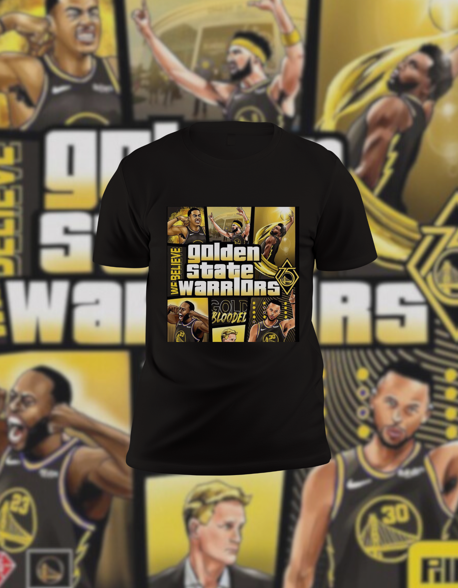 Golden State Warriors 'We Believe' Collage T-Shirt