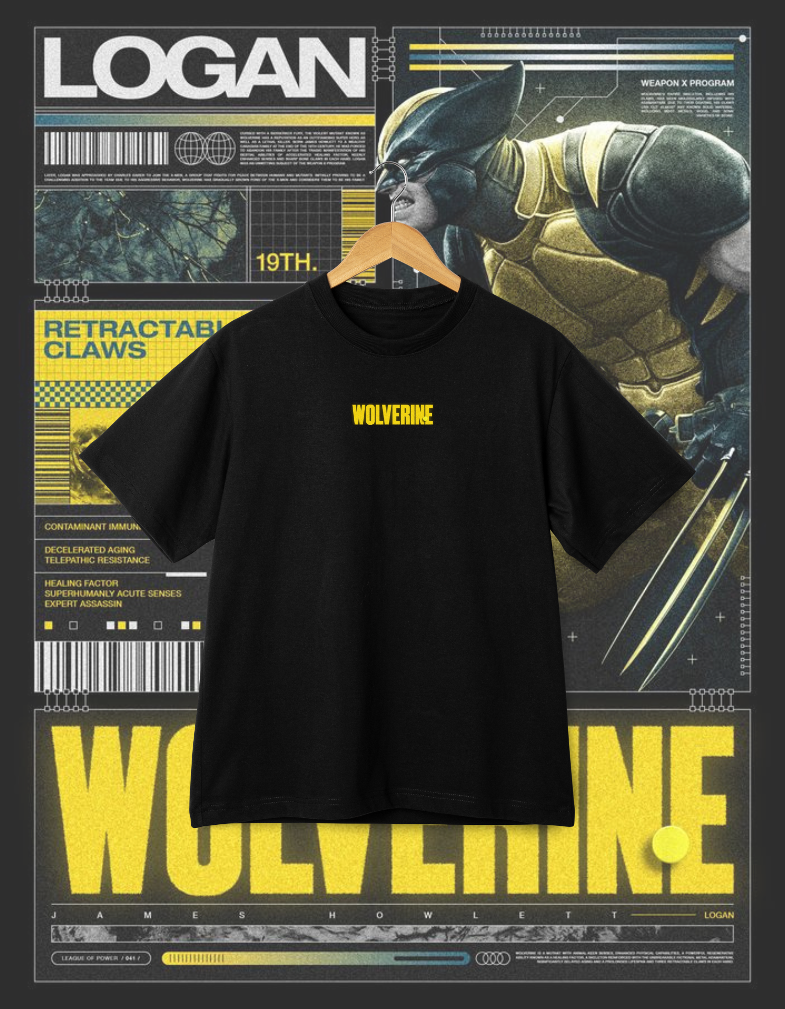 Logan Wolverine Weapon X Graphic T-Shirt