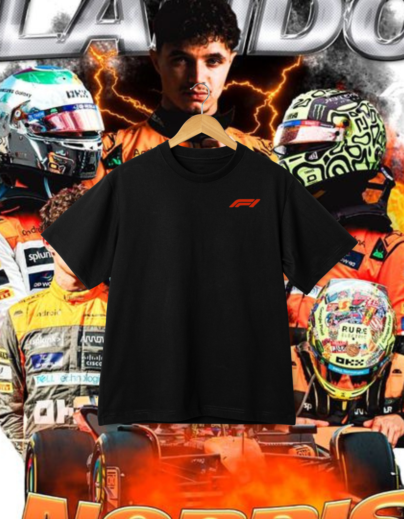 Lando Norris 8-Bit McLaren Oversized T-Shirt