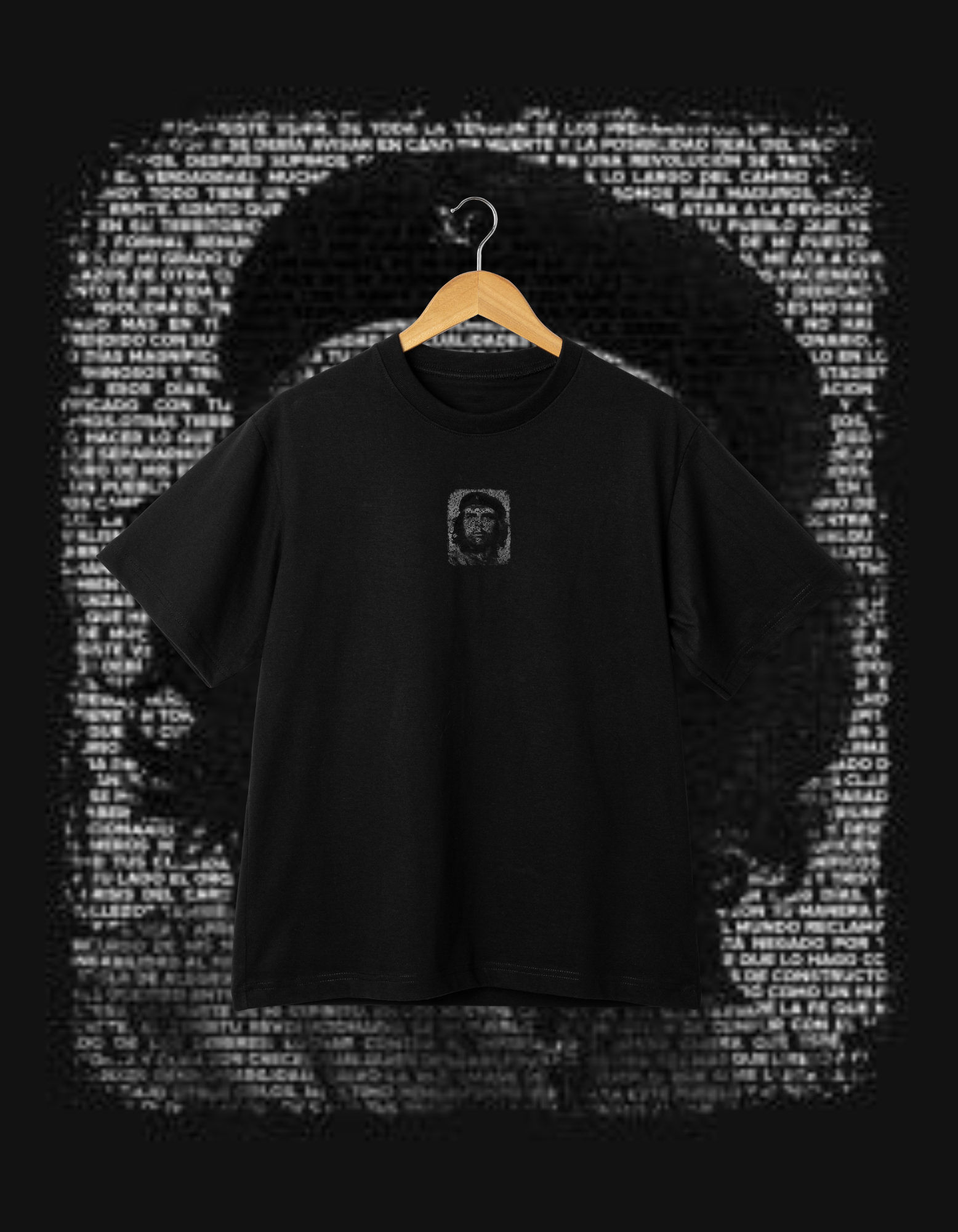 Che Guevara Typography Portrait T-Shirt