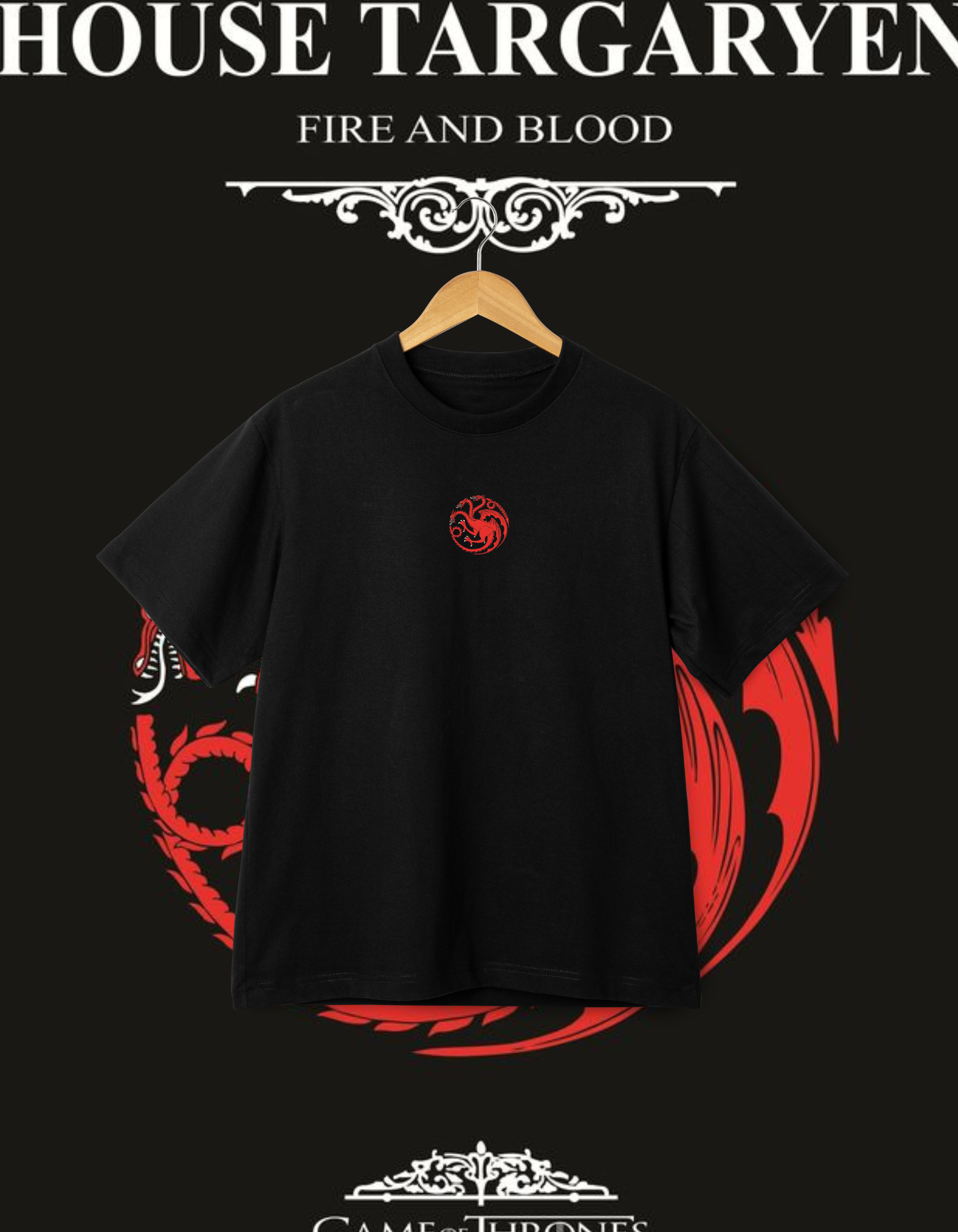 House Targaryen Fire and Blood T-Shirt