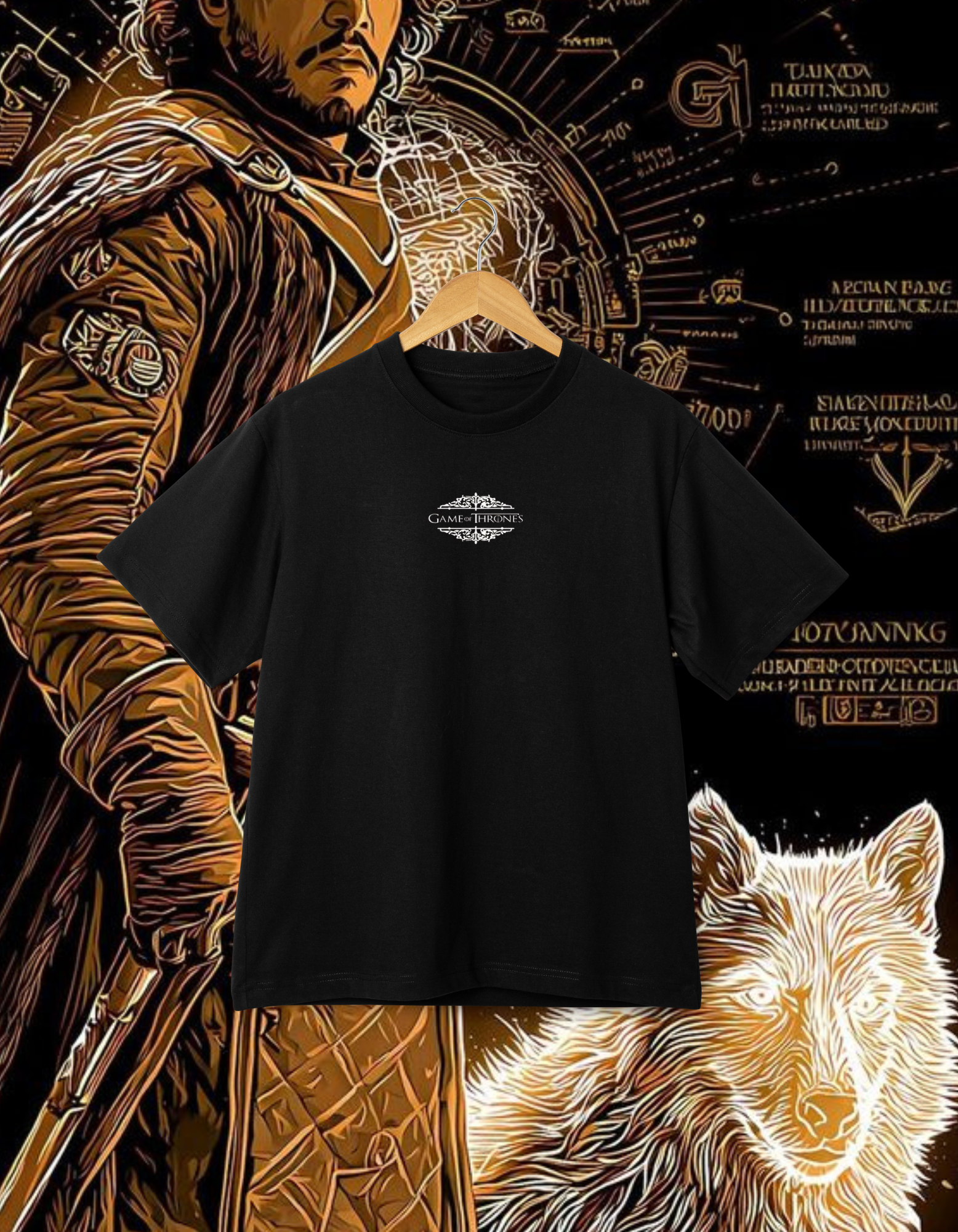 Game of Thrones Jon Snow & Ghost T-Shirt