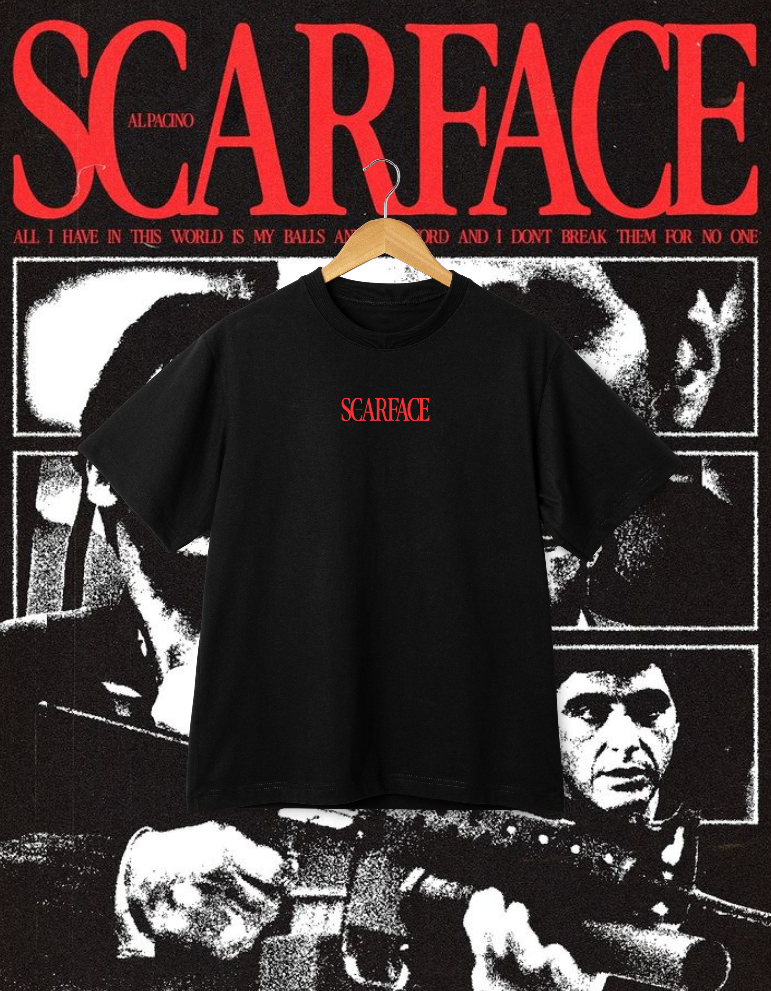 Scarface Al Pacino Graphic T-Shirt