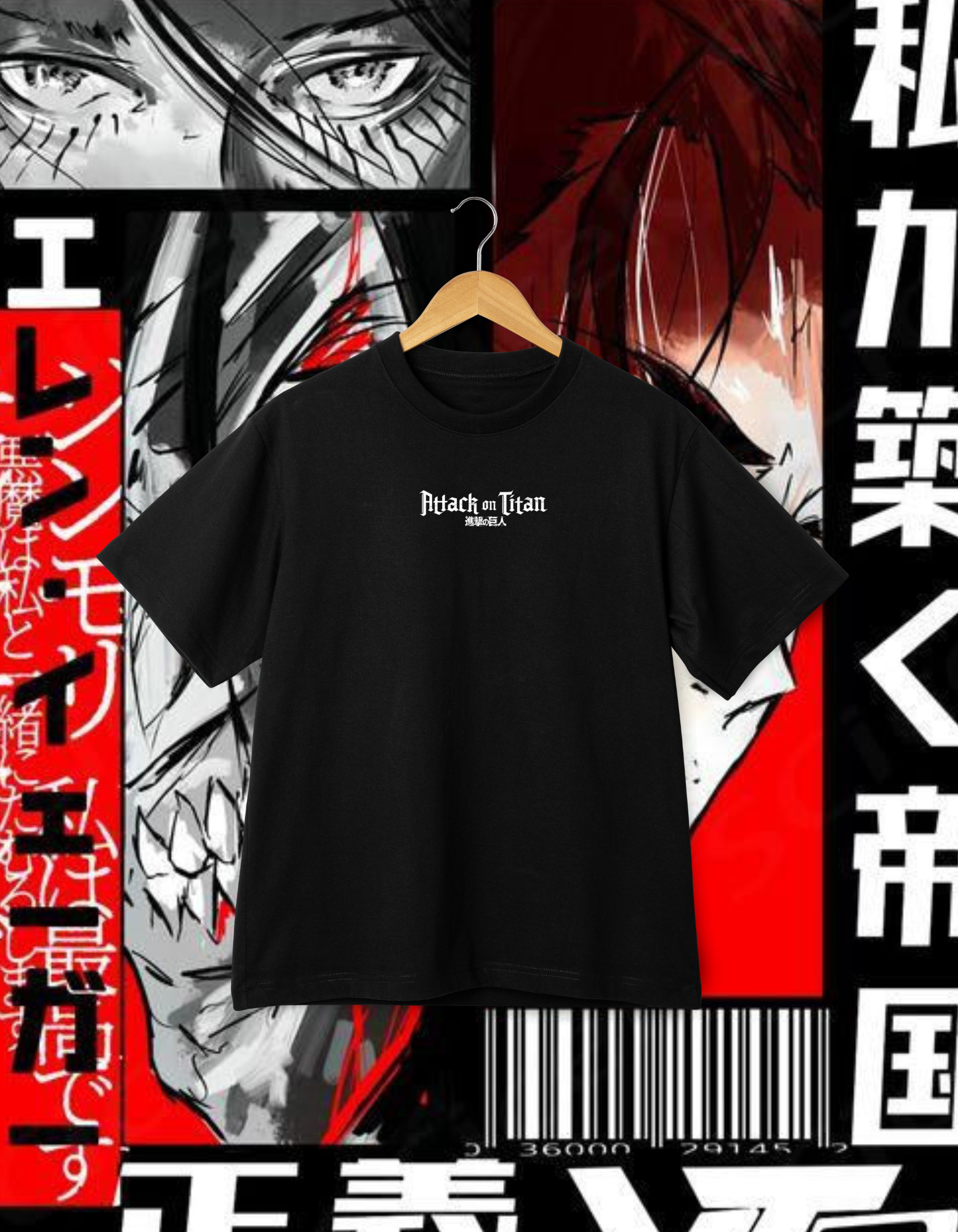 Attack on Titan T-Shirt - Eren Yeager & Attack Titan