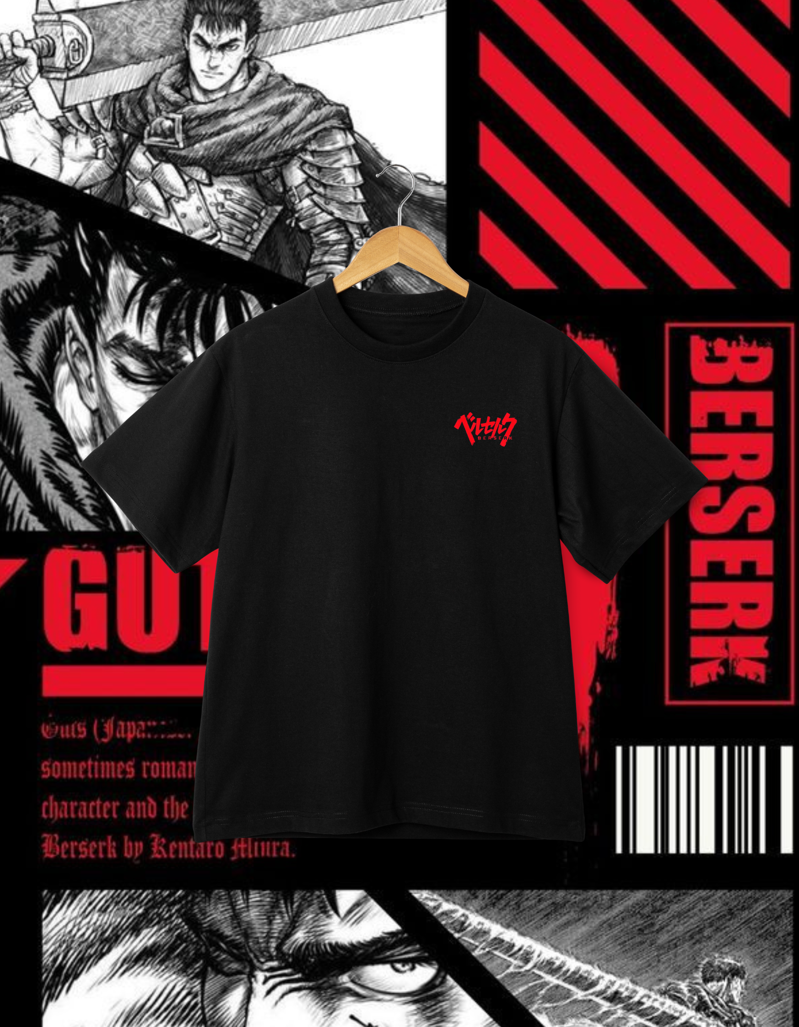 Berserk Guts Branded T-Shirt