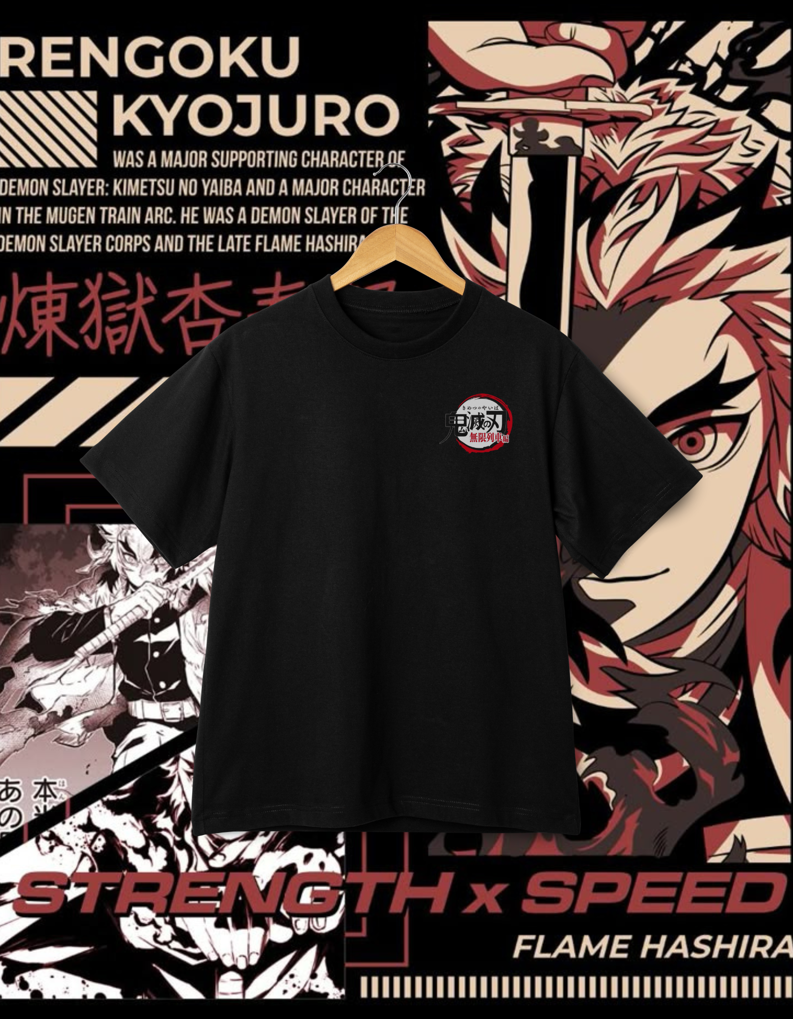 Demon Slayer Rengoku Kyoujuro T-shirt - Flame Hashira