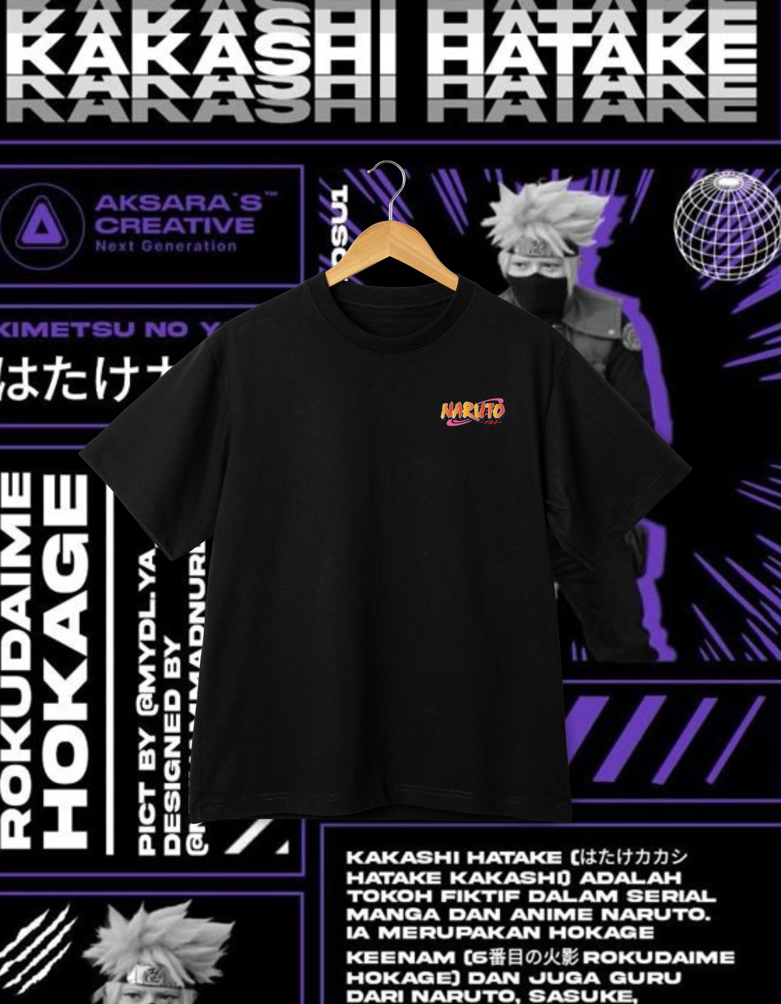 Naruto Kakashi Hatake T-shirt - Sixth Hokage