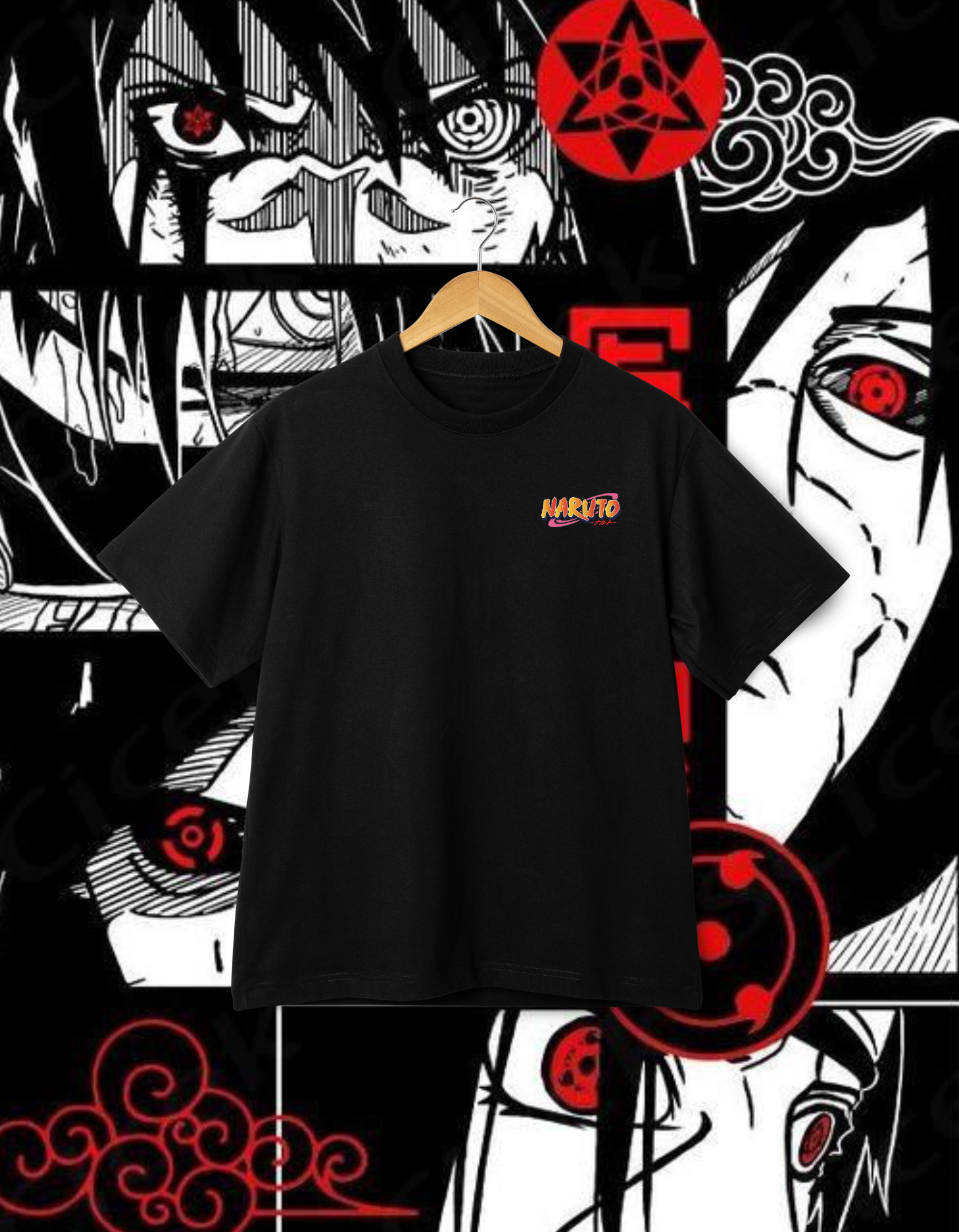 Naruto Shippuden Uchiha Clan T-shirt - Sharingan